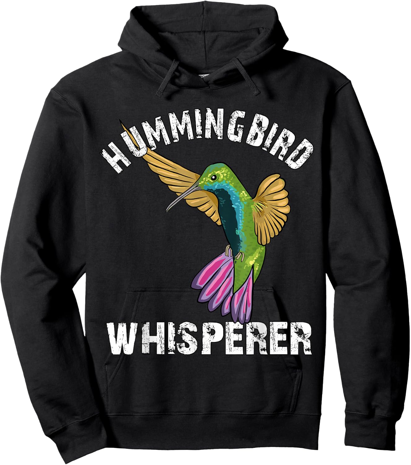 Hummingbird Whisperer Lover Hummingbird Art Love Hoodie - Hoodie | Black
