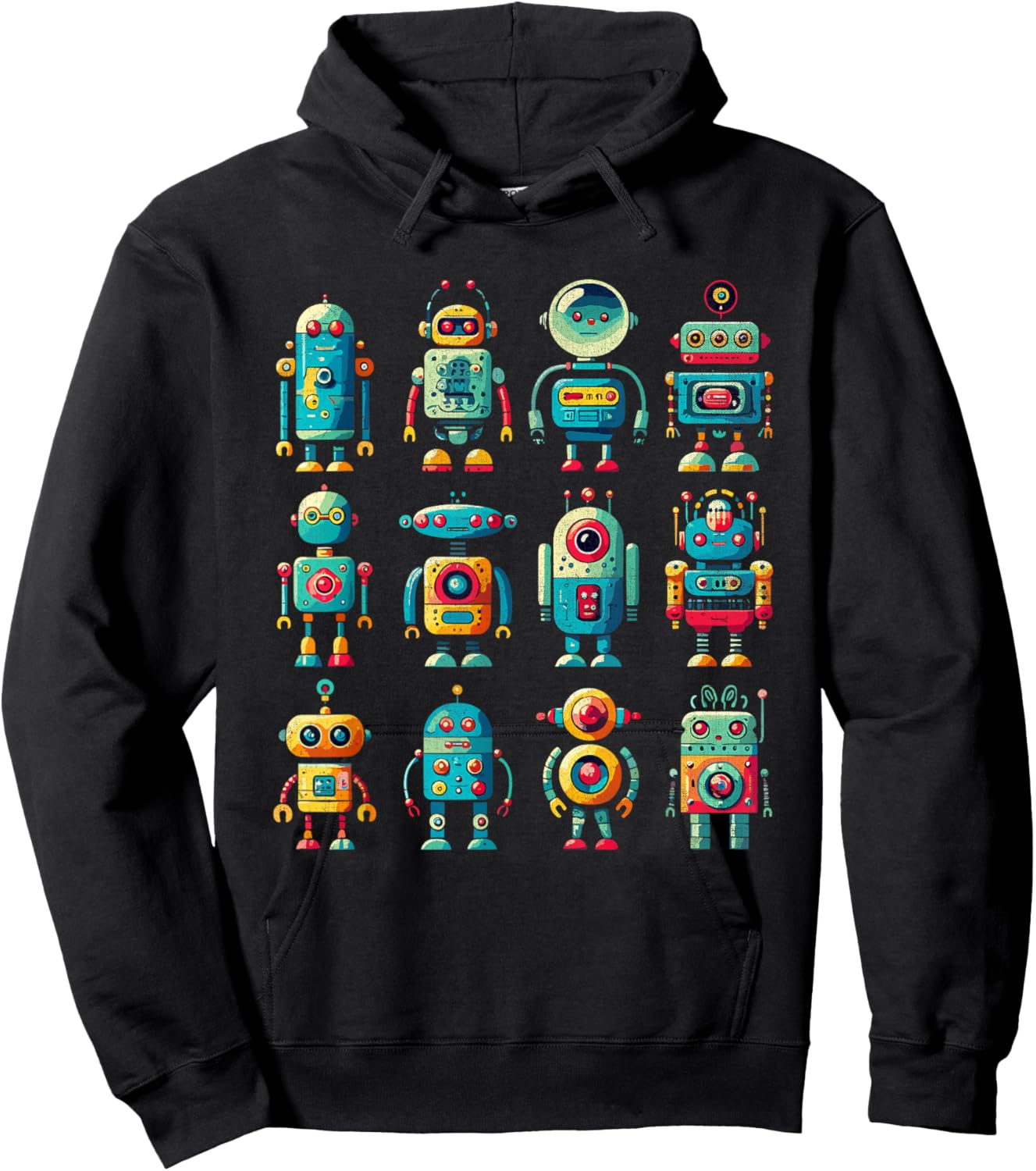 Robots Art Robotics Engineer Robot Robotic Engineering Hoodie - Hoodie | Black