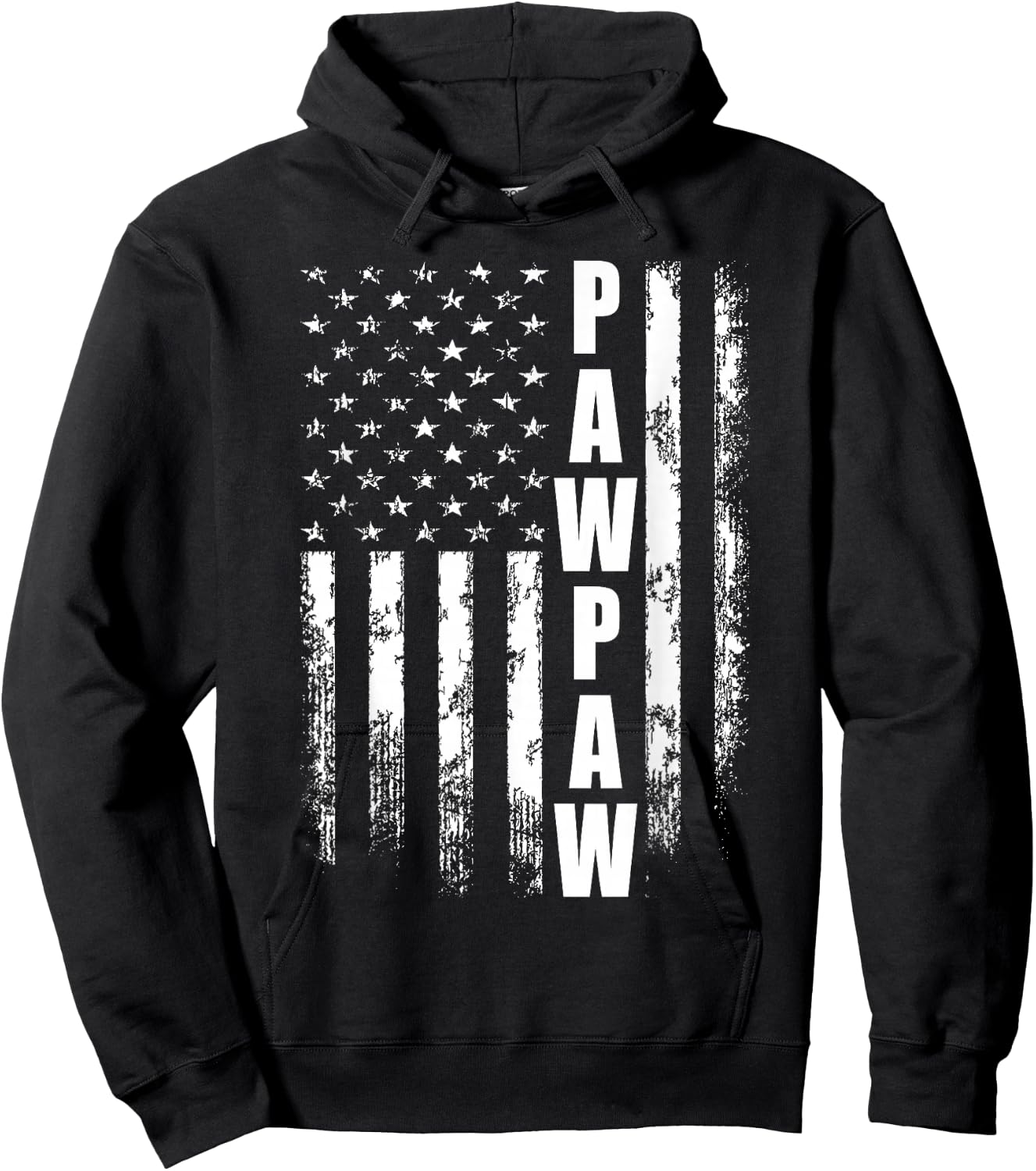 Pawpaw Gift America Flag Gift Father's Day Small Hoodie - Hoodie | Black