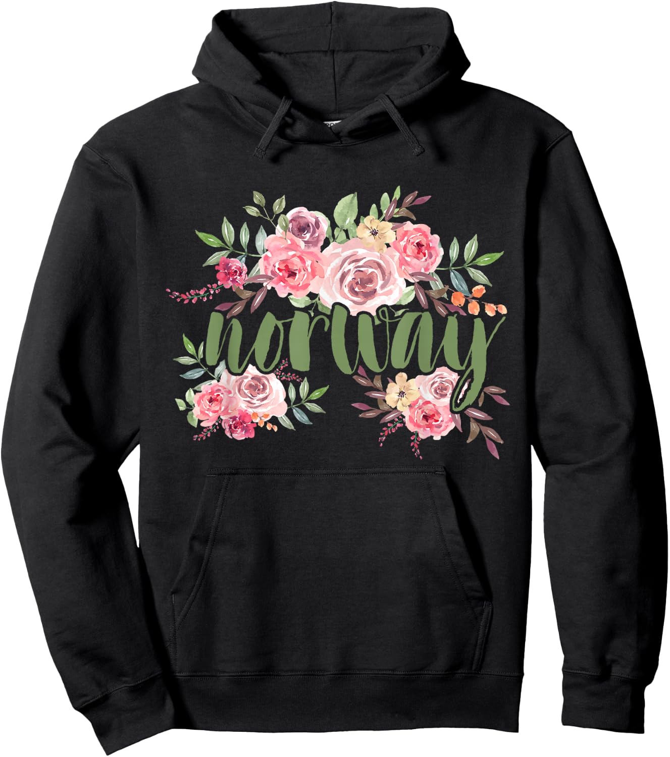 Flowers Norway Hoodie - Hoodie | Black