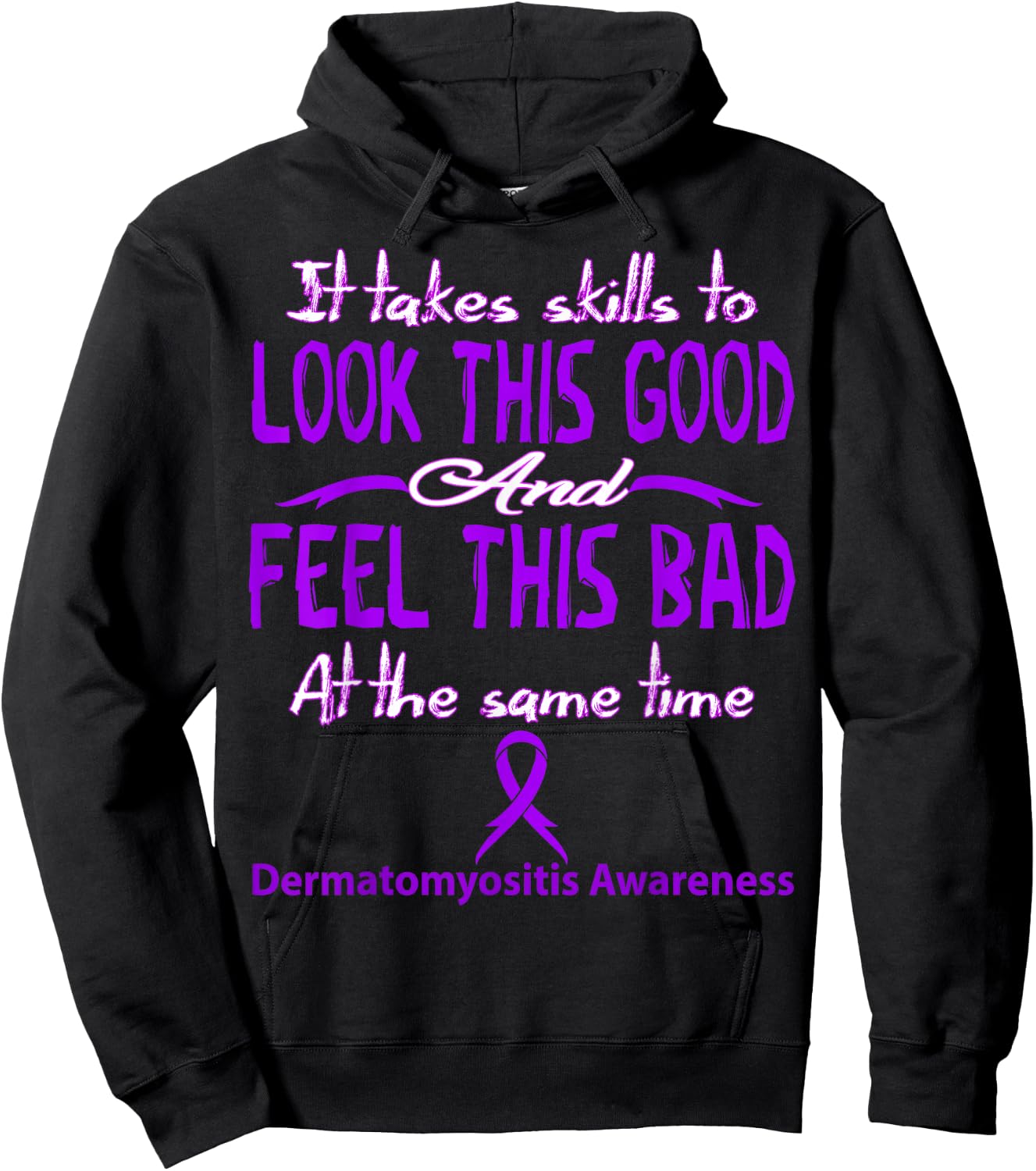 Dermatomyositis Awareness Hoodie - Hoodie | Black