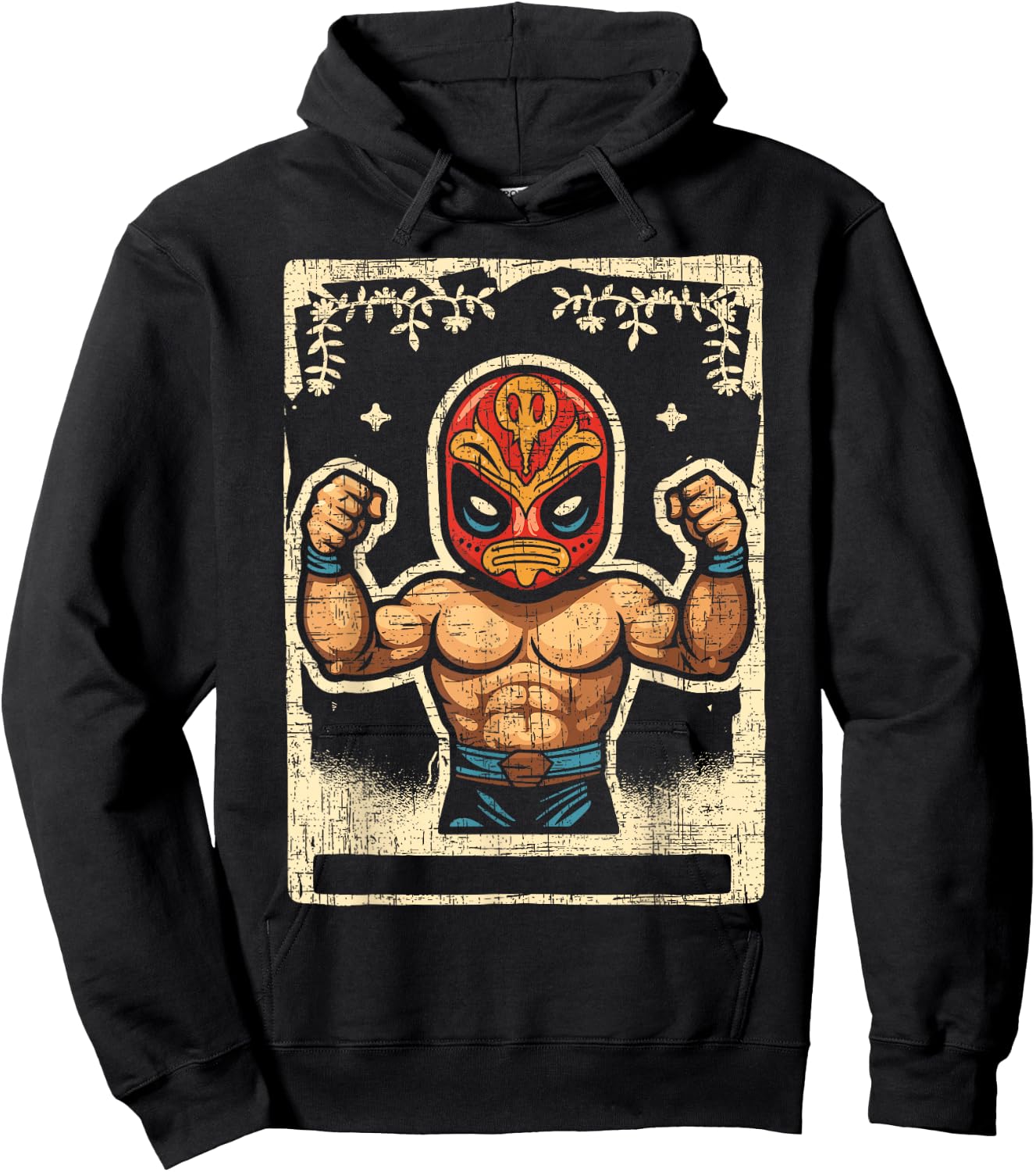 Lucha Libre Wrestler Mexican Wrestling Luchador Hoodie - Hoodie | Black