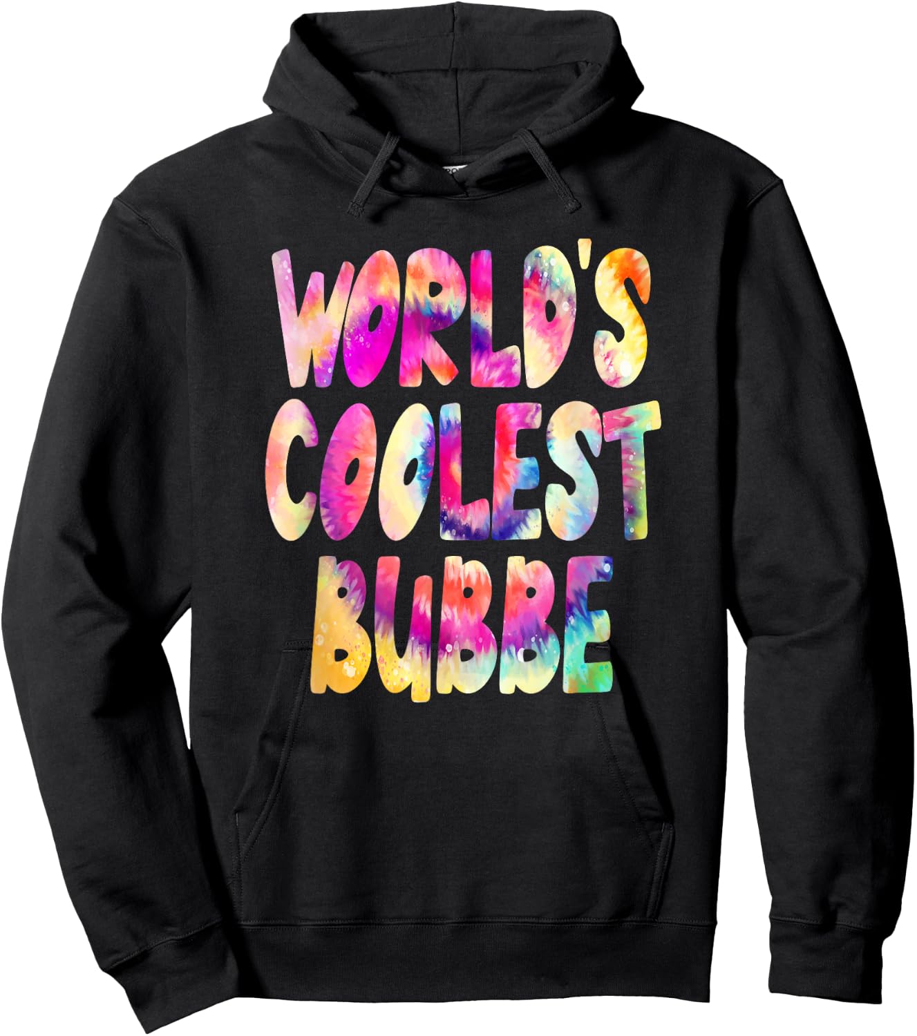World's Coolest Bubbe - Cool Tie Dye Grandma Hoodie - Hoodie | Black