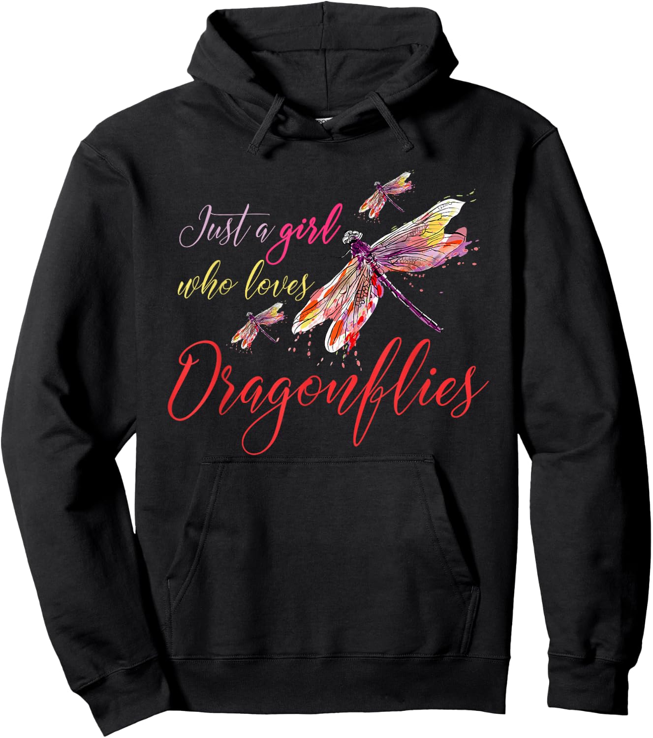 Dragonflies Animals Women Gift Dragonfly Hoodie - Hoodie | Black