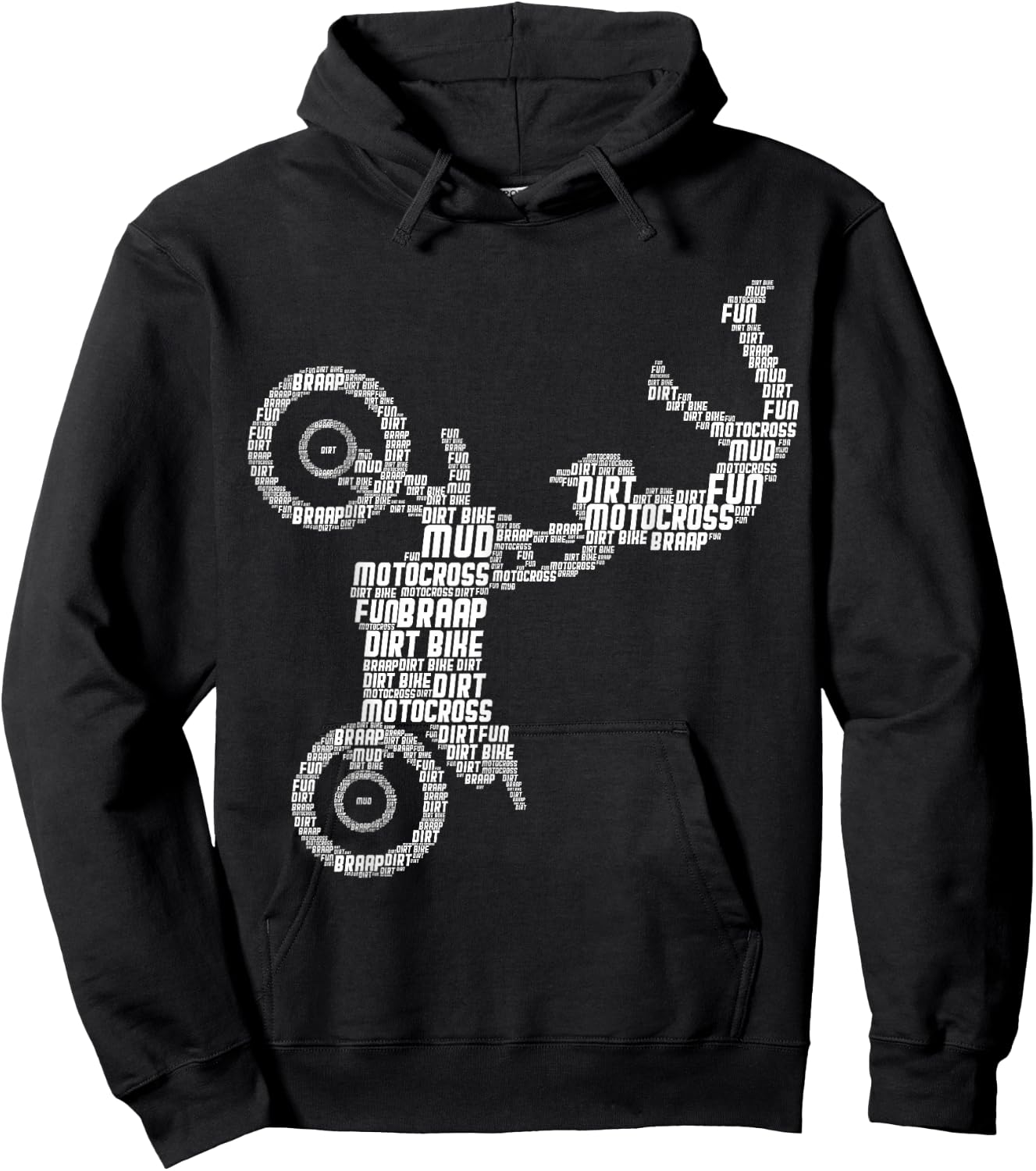 Motocross Enduro Supermoto Bike Dirt Biker Boys Hoodie - Hoodie | Black