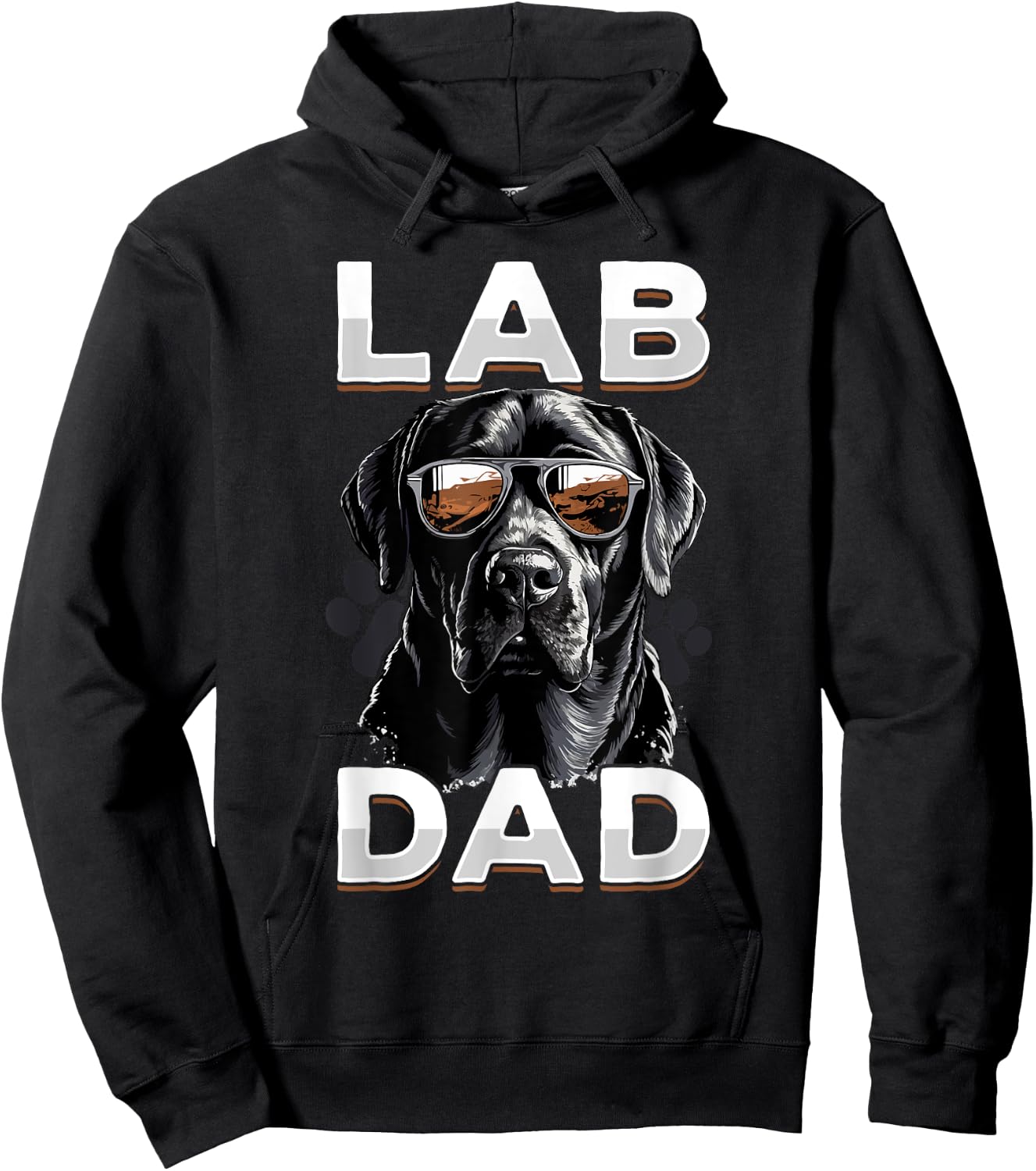 Labrador Retriever Dog Breed Pet - Lab Dad Hoodie - Hoodie | Black