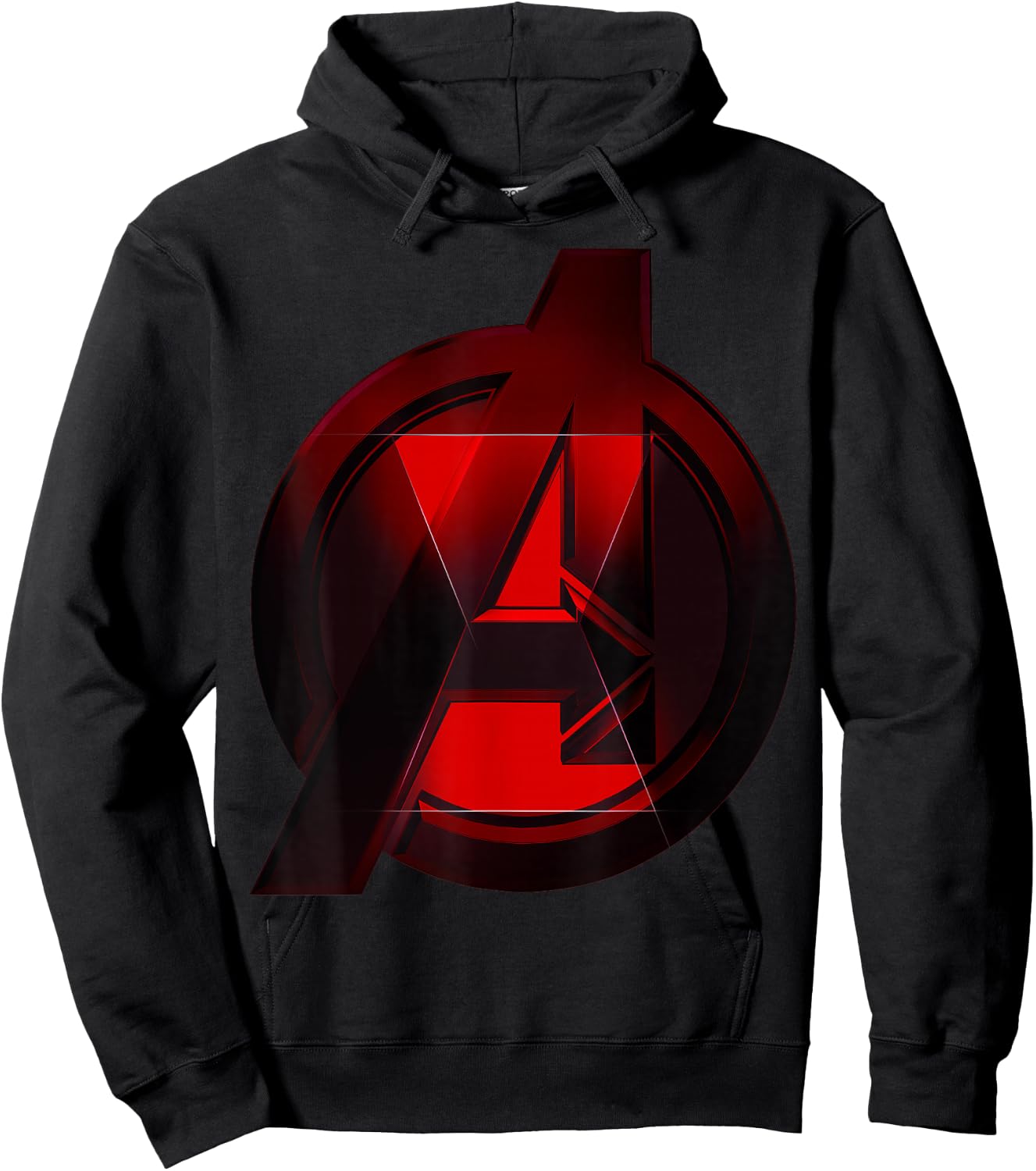 Marvel Black Widow Avengers Logo Fill Hoodie - Hoodie | Black