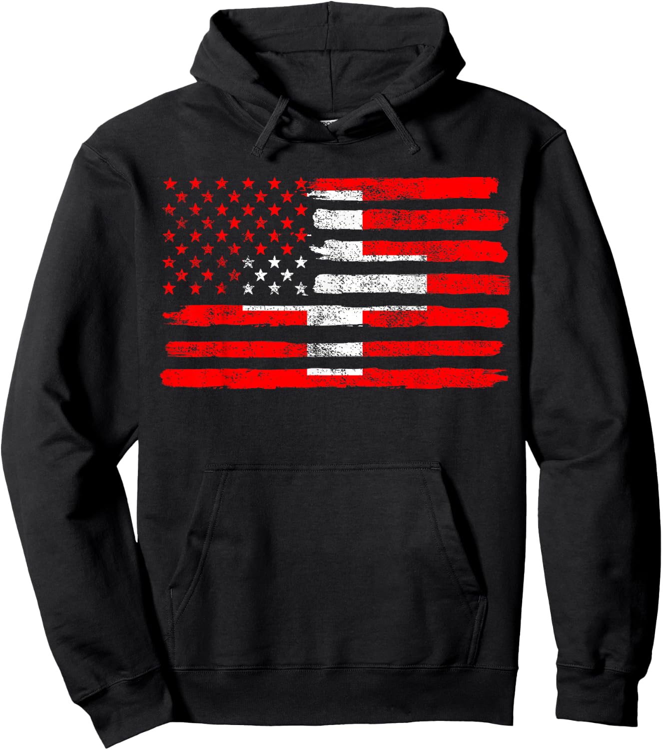 USA Switzerland Flag American Switzerland Hoodie - Hoodie | Black