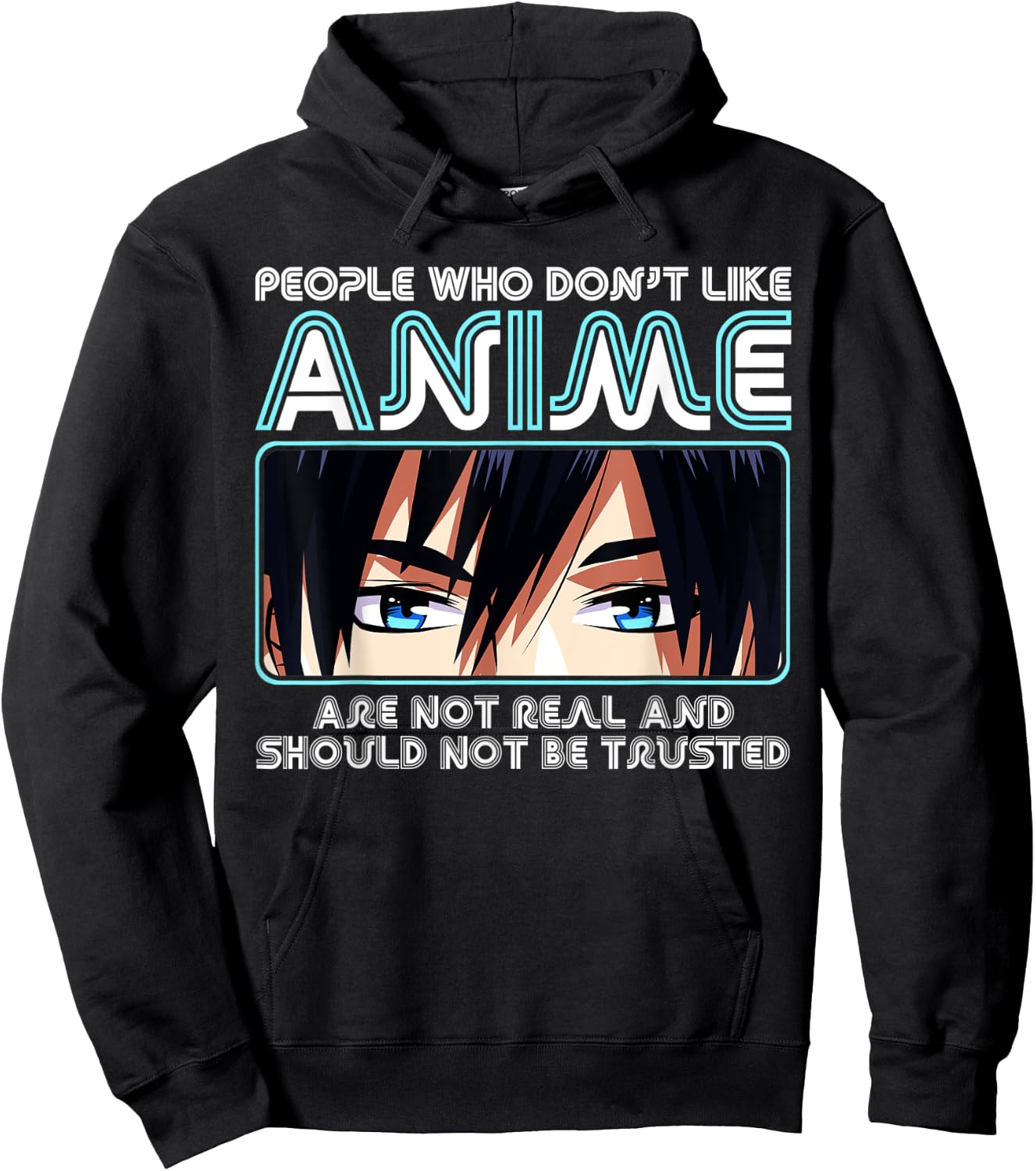 People Who Don't Like Anime , Men, Teen Girls, Boys Hoodie - Hoodie | Black