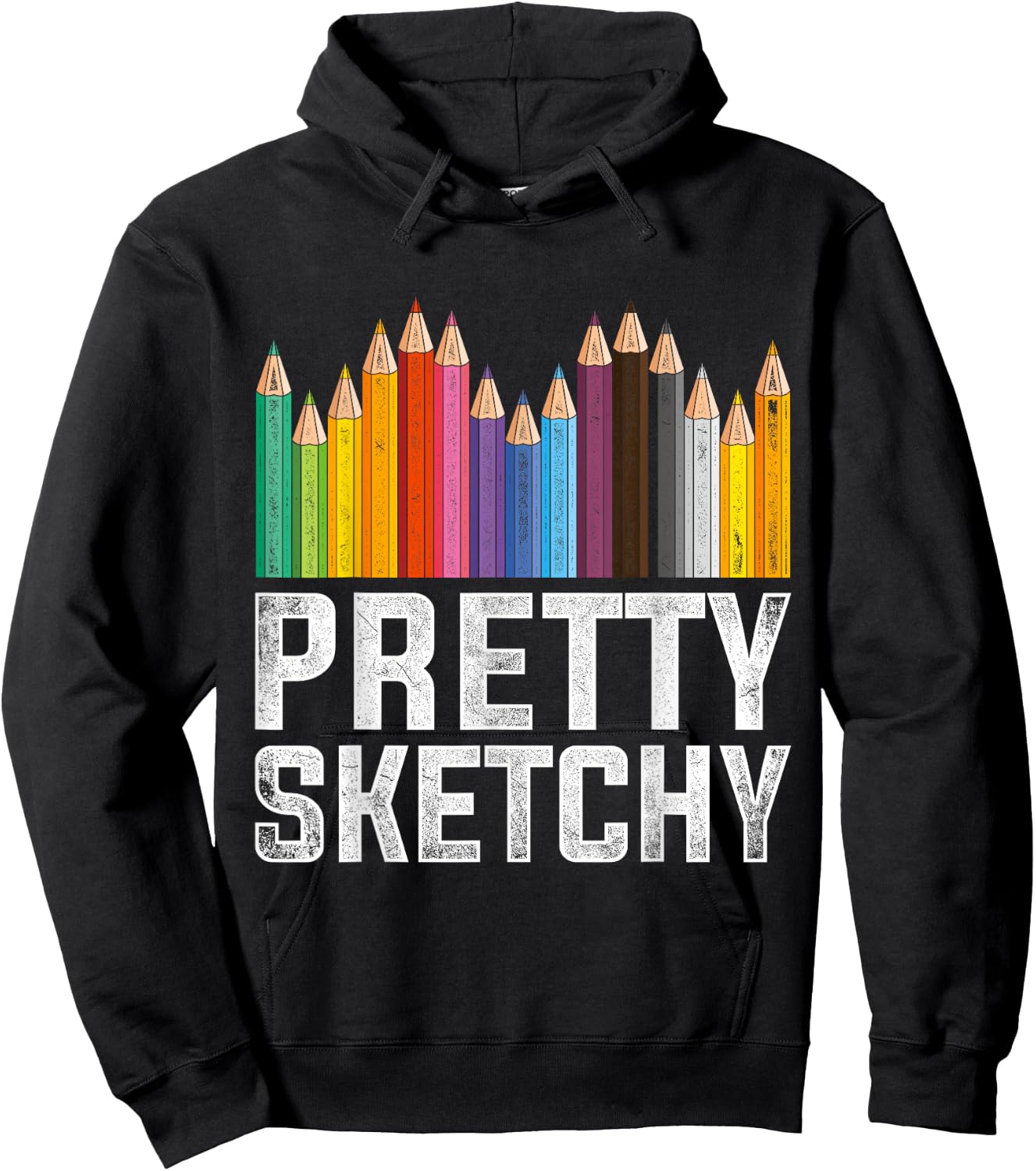 Pretty Sketchy Artist Hoodie - Hoodie | Black