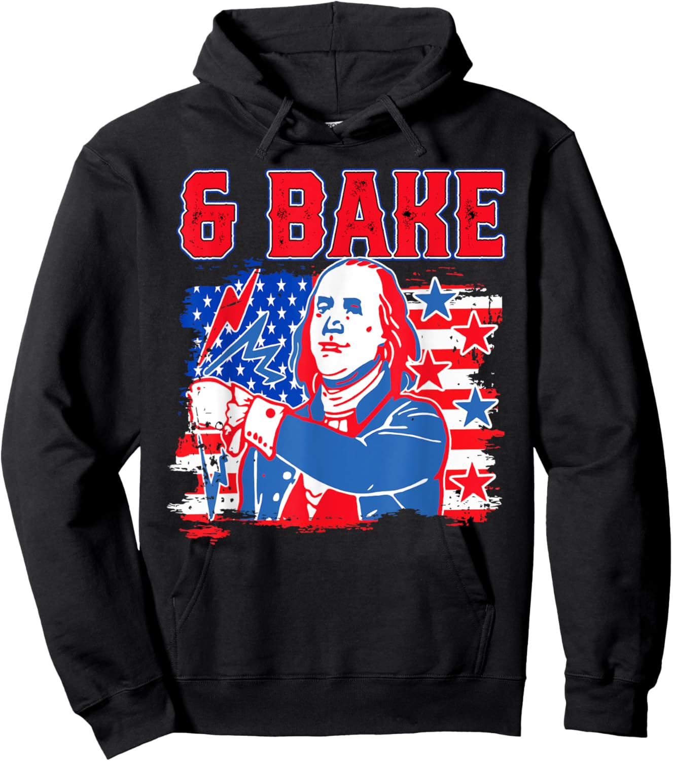 Shake & Bake 4th Of July George Washington Benjamin Franklin Hoodie - Hoodie | Black