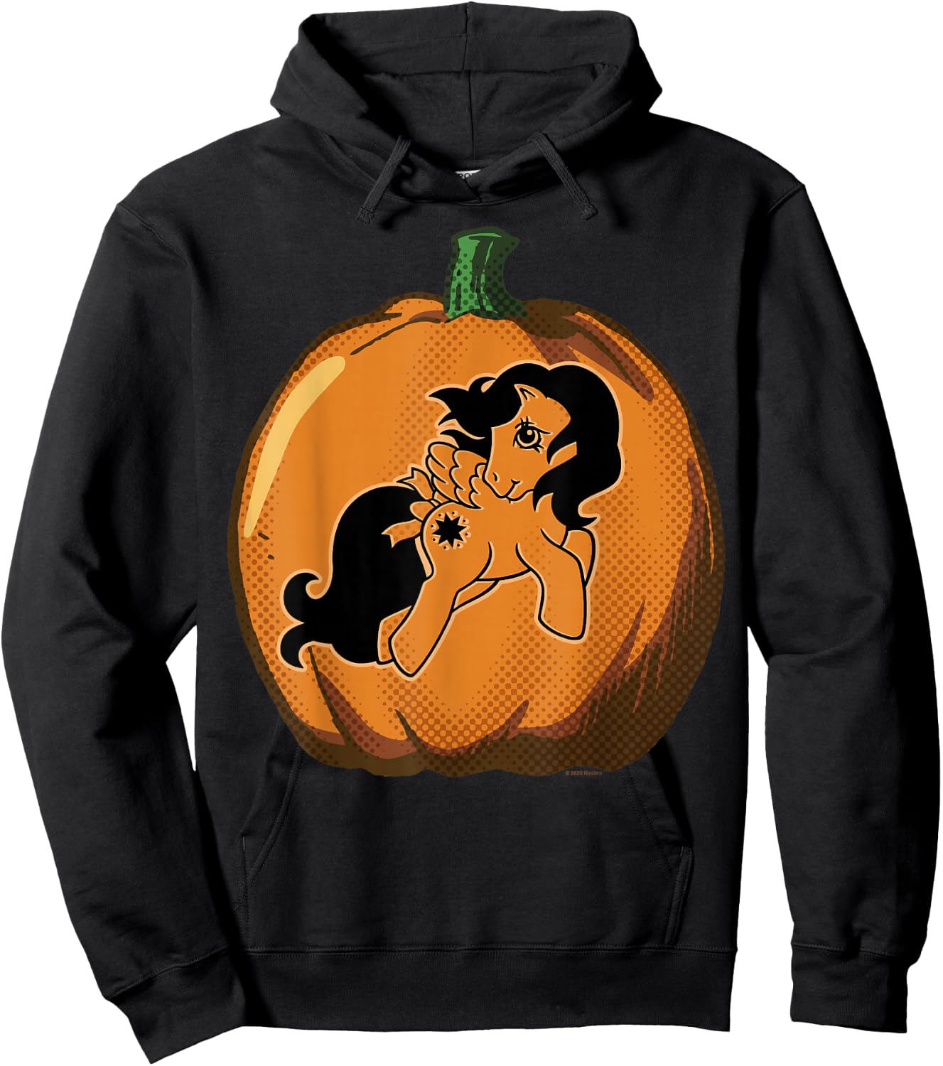 My Little Pony Halloween Starshine Pumpkin Carving Outline Hoodie - Hoodie | Black