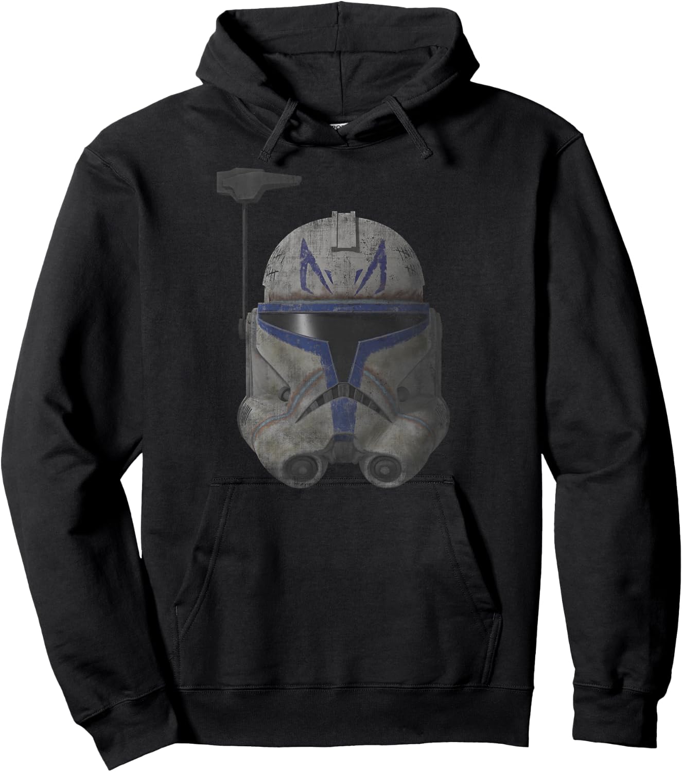 Star Was The Clone Wars Commander Rex Helmet Hoodie - Hoodie | Black