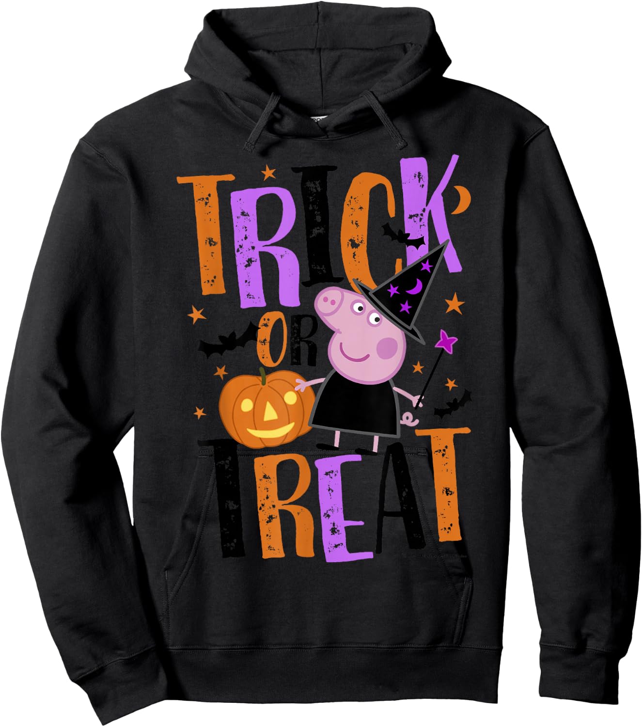 Peppa Pig Halloween Trick Or Treat Hoodie - Hoodie | Black