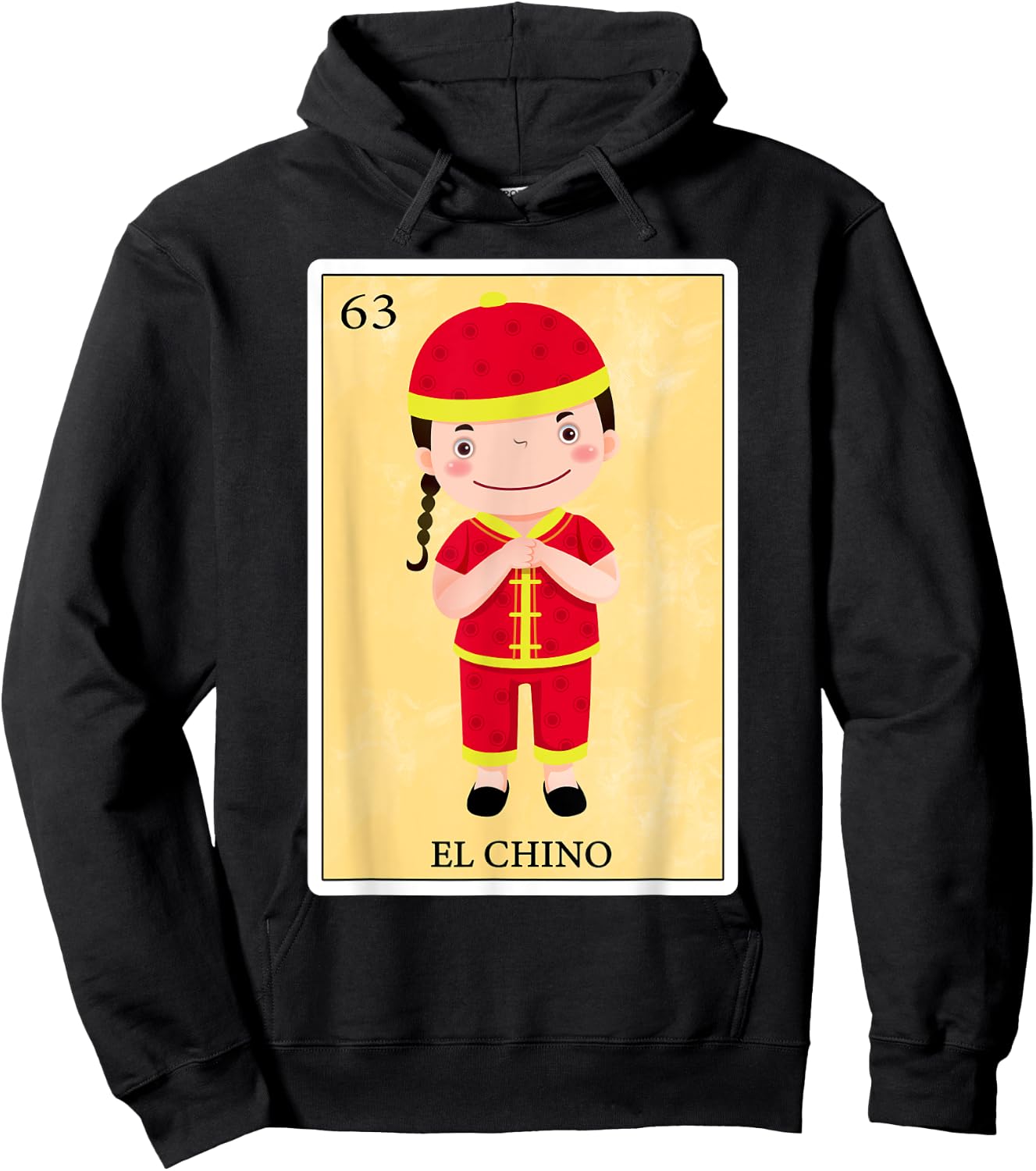 Funny Spanish-Mexican Bingo Gifts Men - El Chino Hoodie - Hoodie | Black