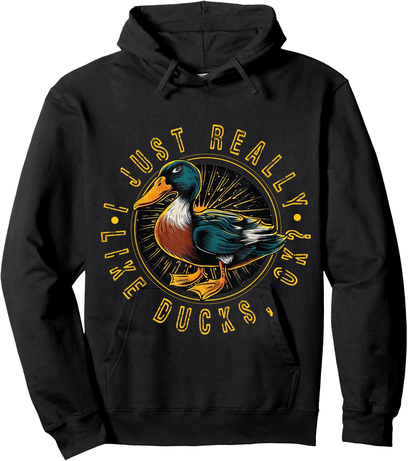 Just A Girl Who Loves Ducks - Duck Hoodie - Hoodie | Black