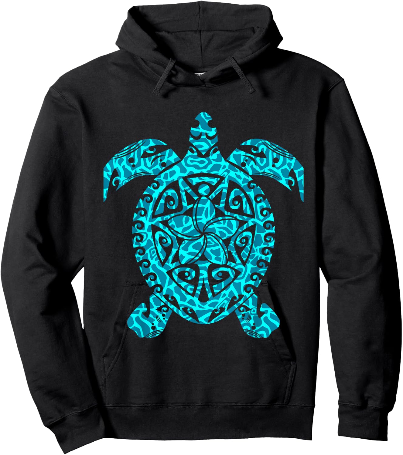 Polynesia Maori Turtle Honu Plumeria Tribal Tattoo Maori Art Hoodie - Hoodie | Black