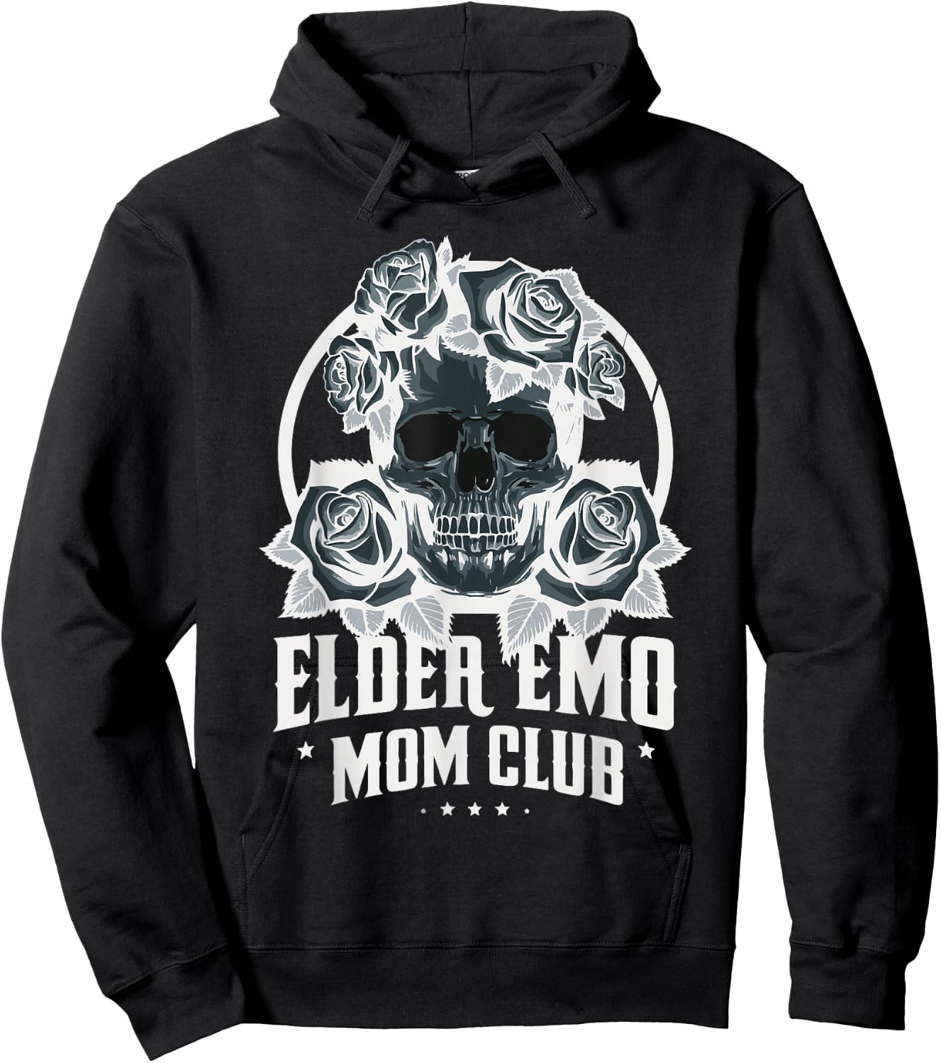 Elder Emo Mom Club Emo Lifestyle Emo Music Goth Subculture Hoodie - Hoodie | Black