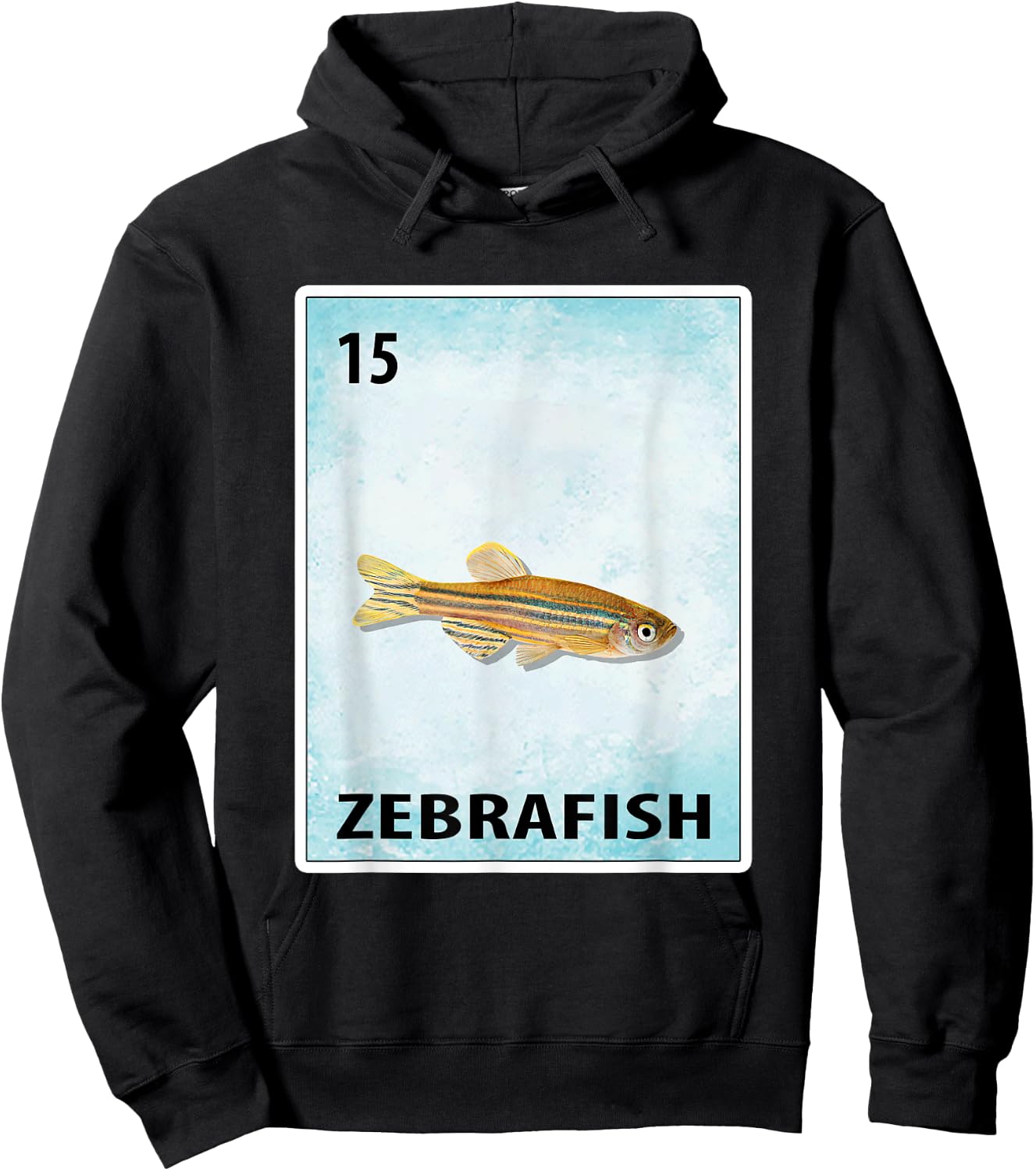 Zebrafish Mexican Fish Cards Hoodie - Hoodie | Black
