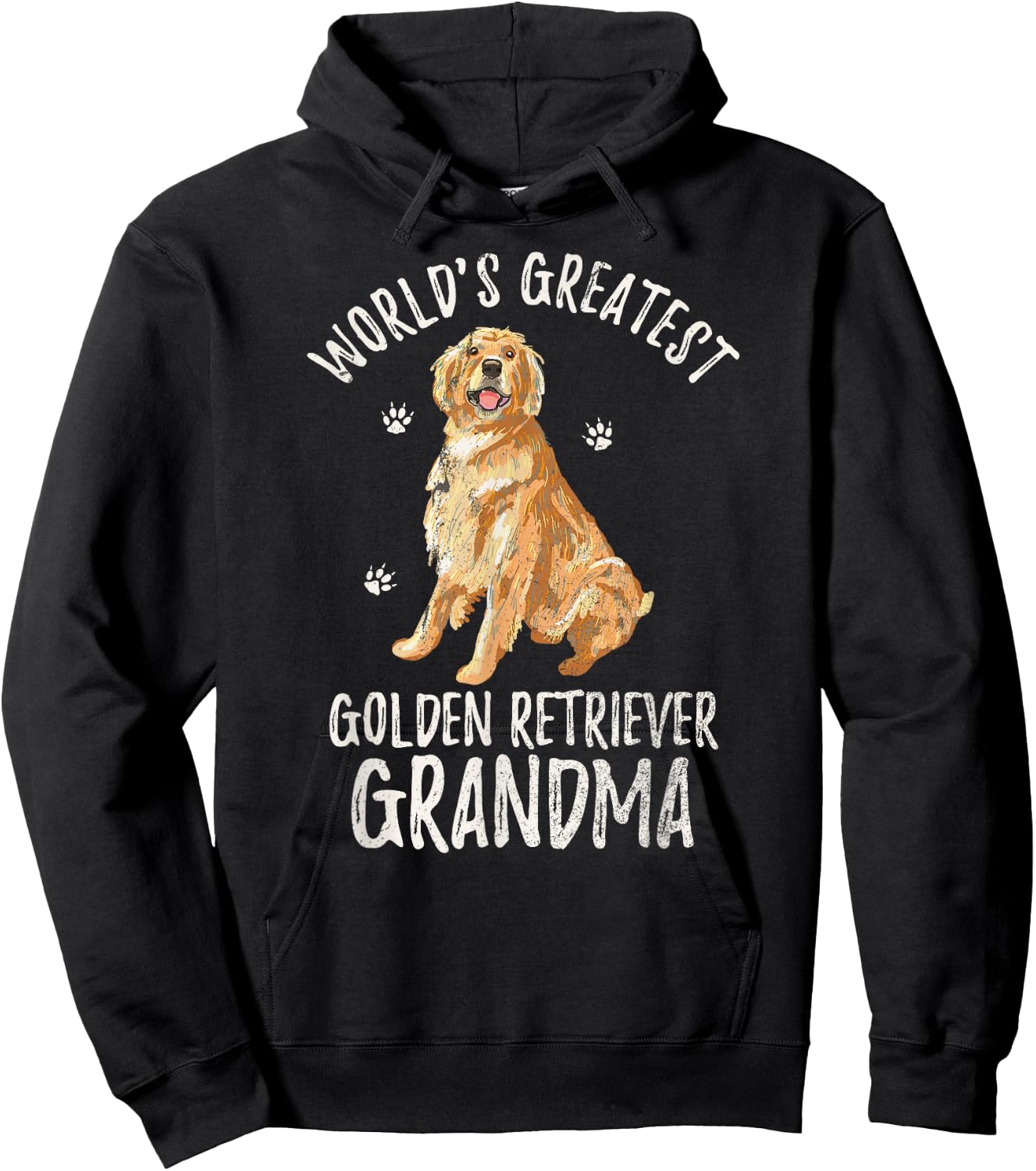 World's Greatest Golden Retriever Grandma Funny Dog Lover Hoodie - Hoodie | Black