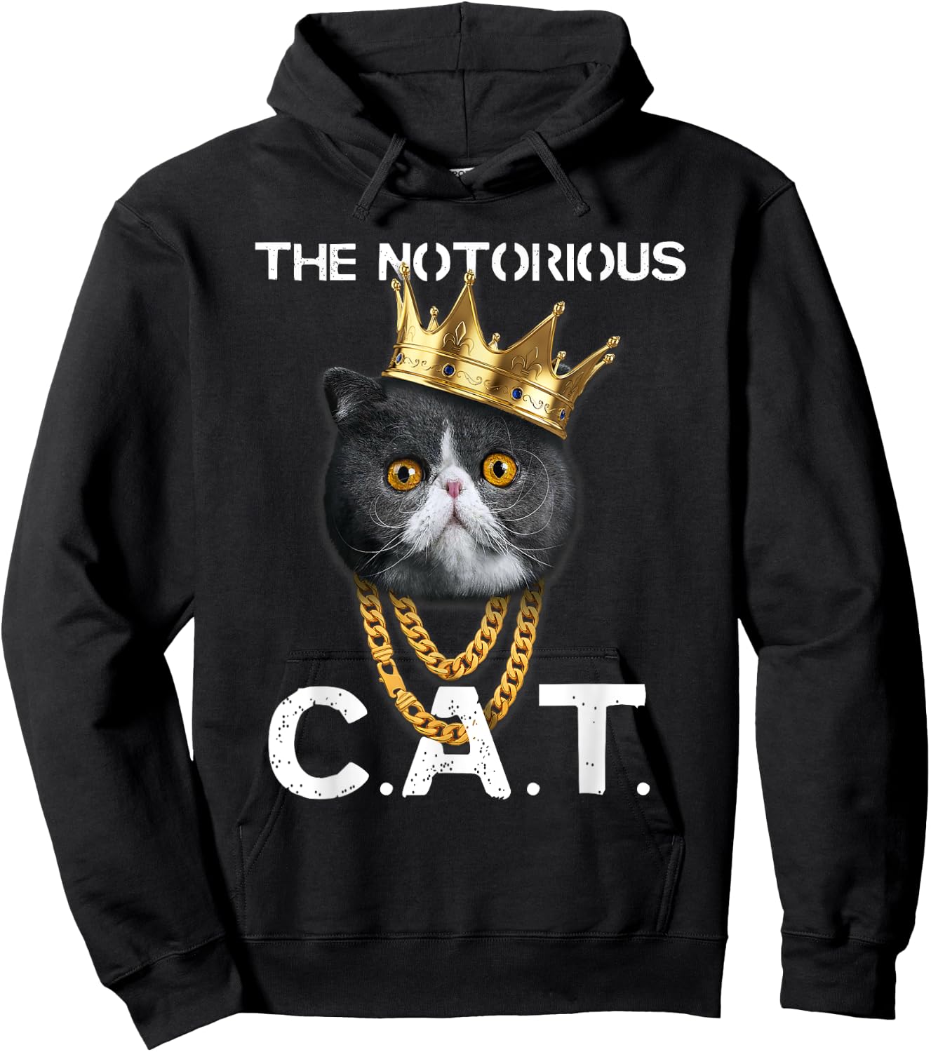 The Notorious C.A.T. - Funny Exotic Shorthair Cat Lover Gift Women Kids Hoodie - Hoodie | Black