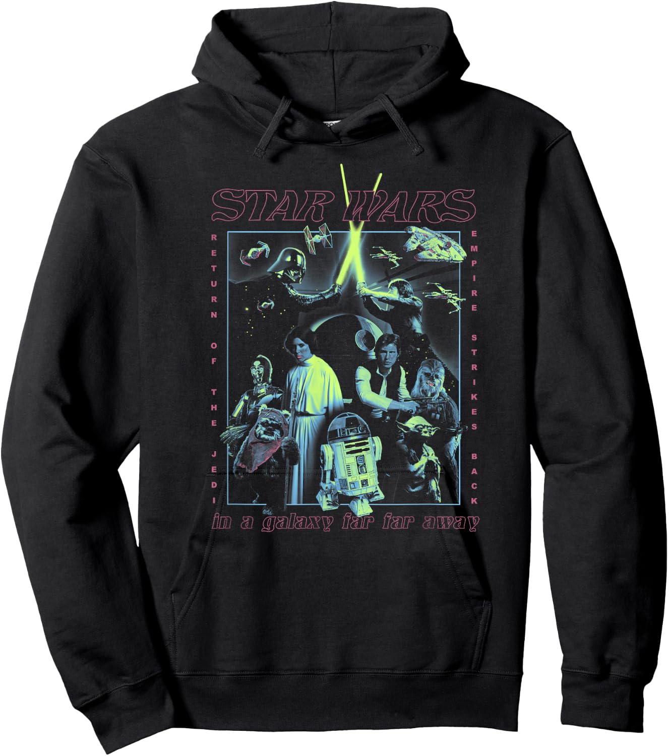 Star Wars Poster Glow Hoodie - Hoodie | Black