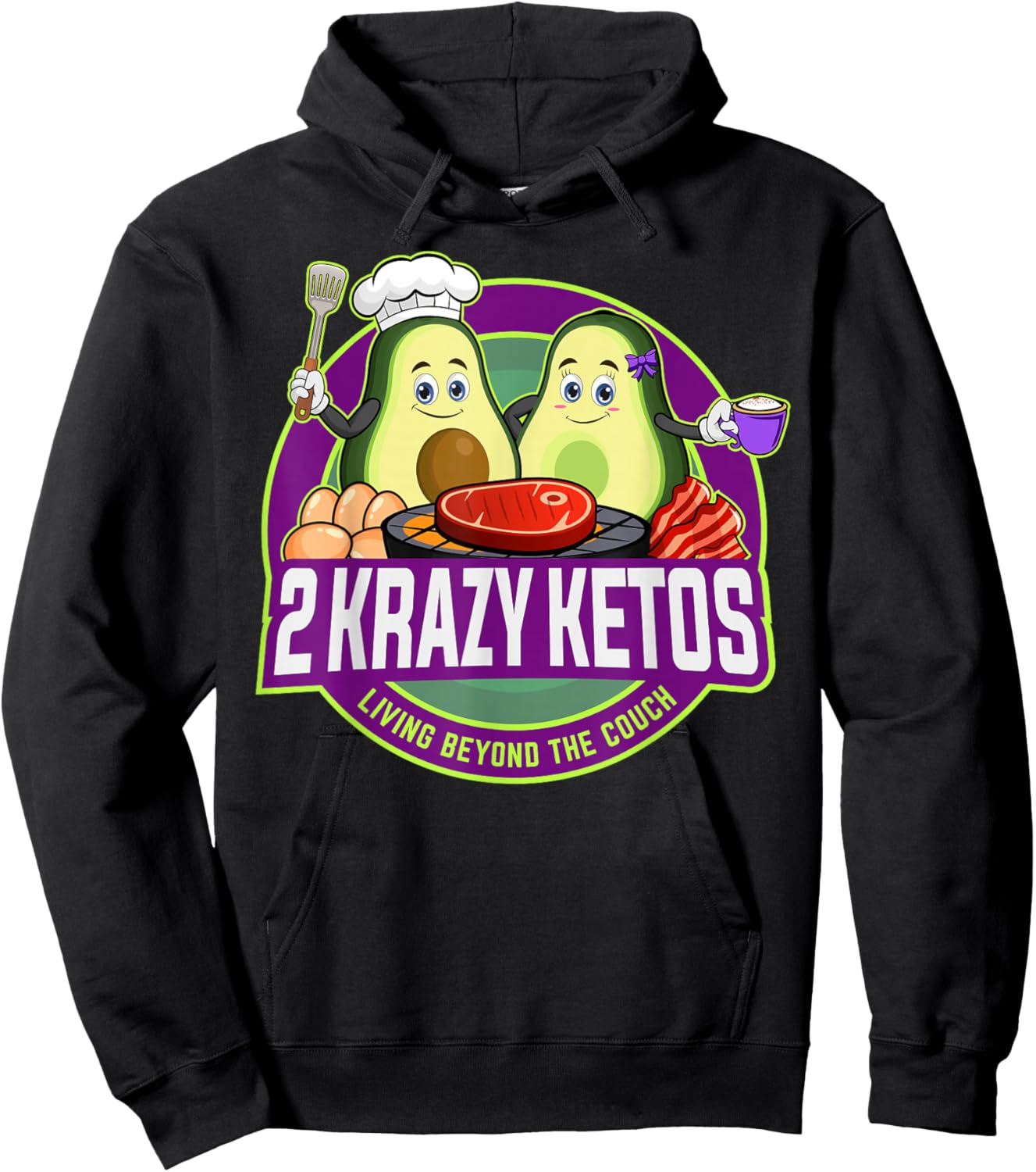 2 Krazy Ketos Logo 2024 Hoodie - Hoodie | Black