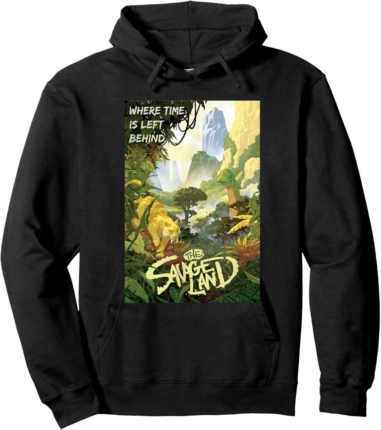 Marvel Avengers Classic Visit The Savage Land Poster Hoodie - Hoodie | Black