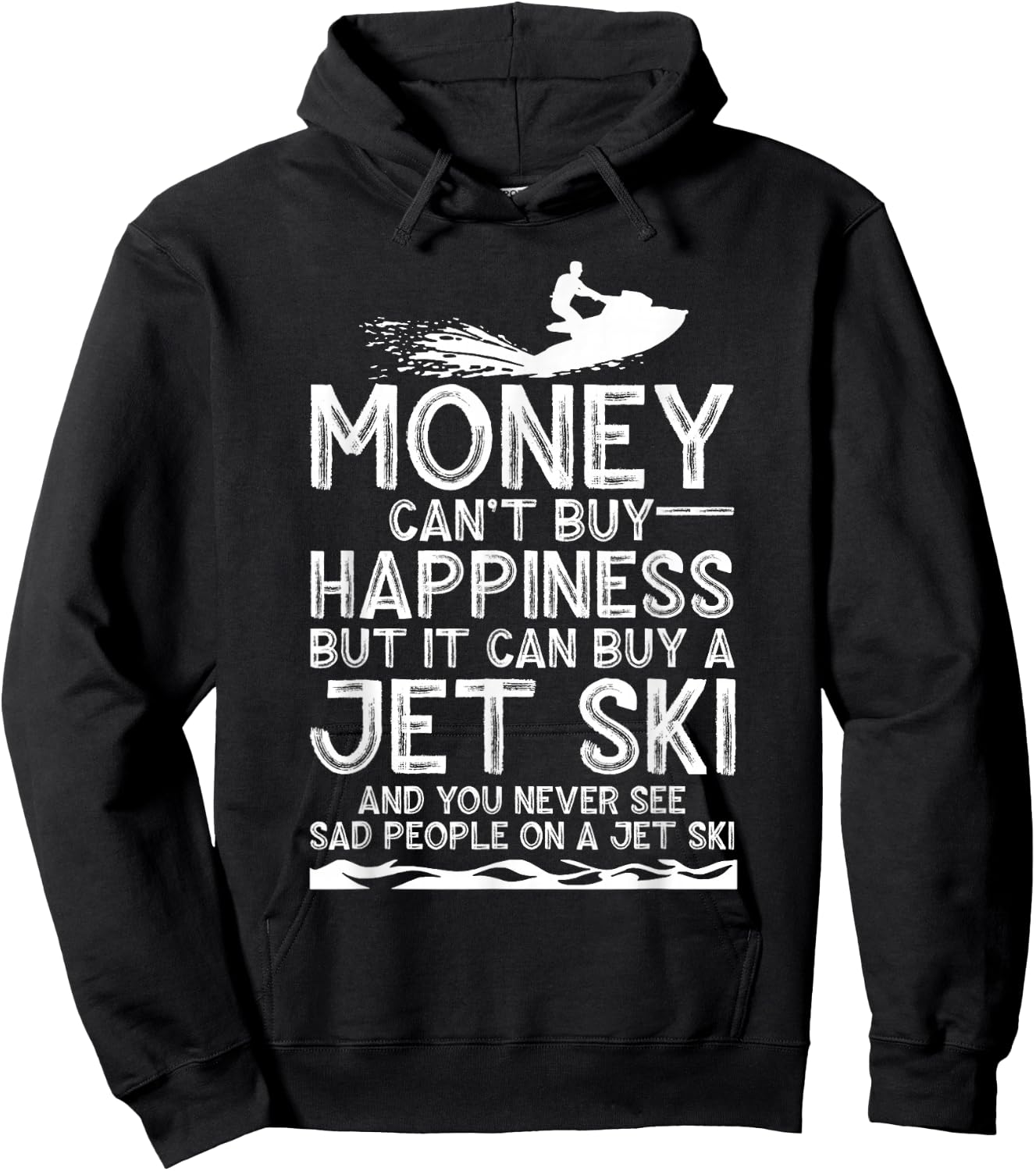 Funny Jet Ski Gift Water Sport Lover Ski Rider Men Women Hoodie - Hoodie | Black