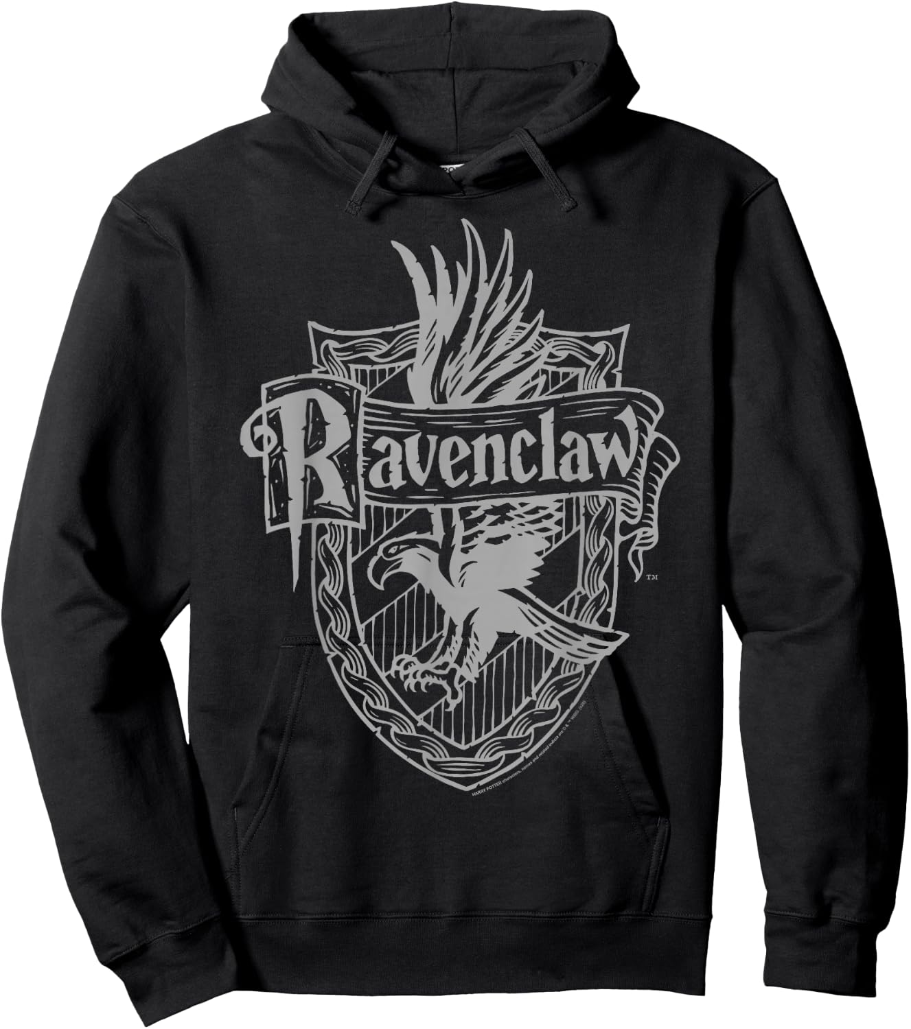 Harry Potter Ravenclaw Detailed Crest Small Hoodie - Hoodie | Black
