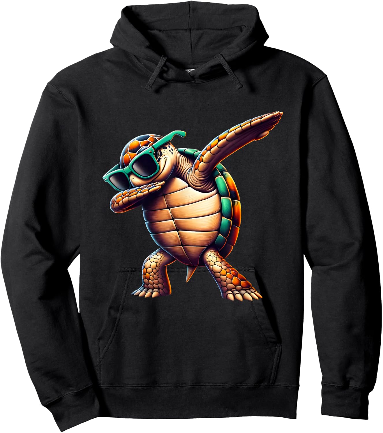 Dabbing Sea Turtles Boys Girls Save Turtles Hoodie - Hoodie | Black
