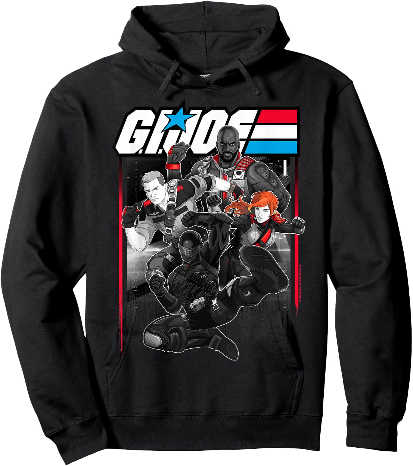 G.I. Joe Group Shot Action Pose Comic Panel Hoodie - Hoodie | Black