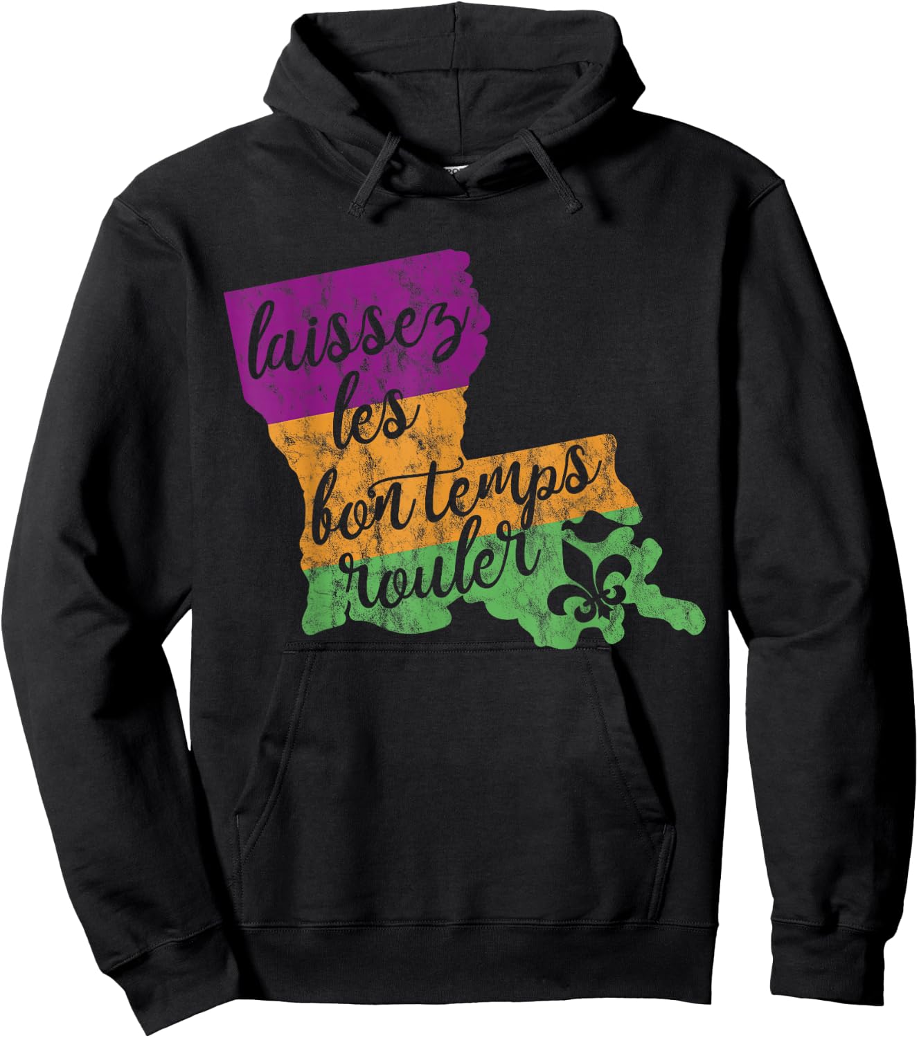 Mardi Gras 2025 Laissez Les Bon Temps Rouler New Orleans Hoodie - Hoodie | Black