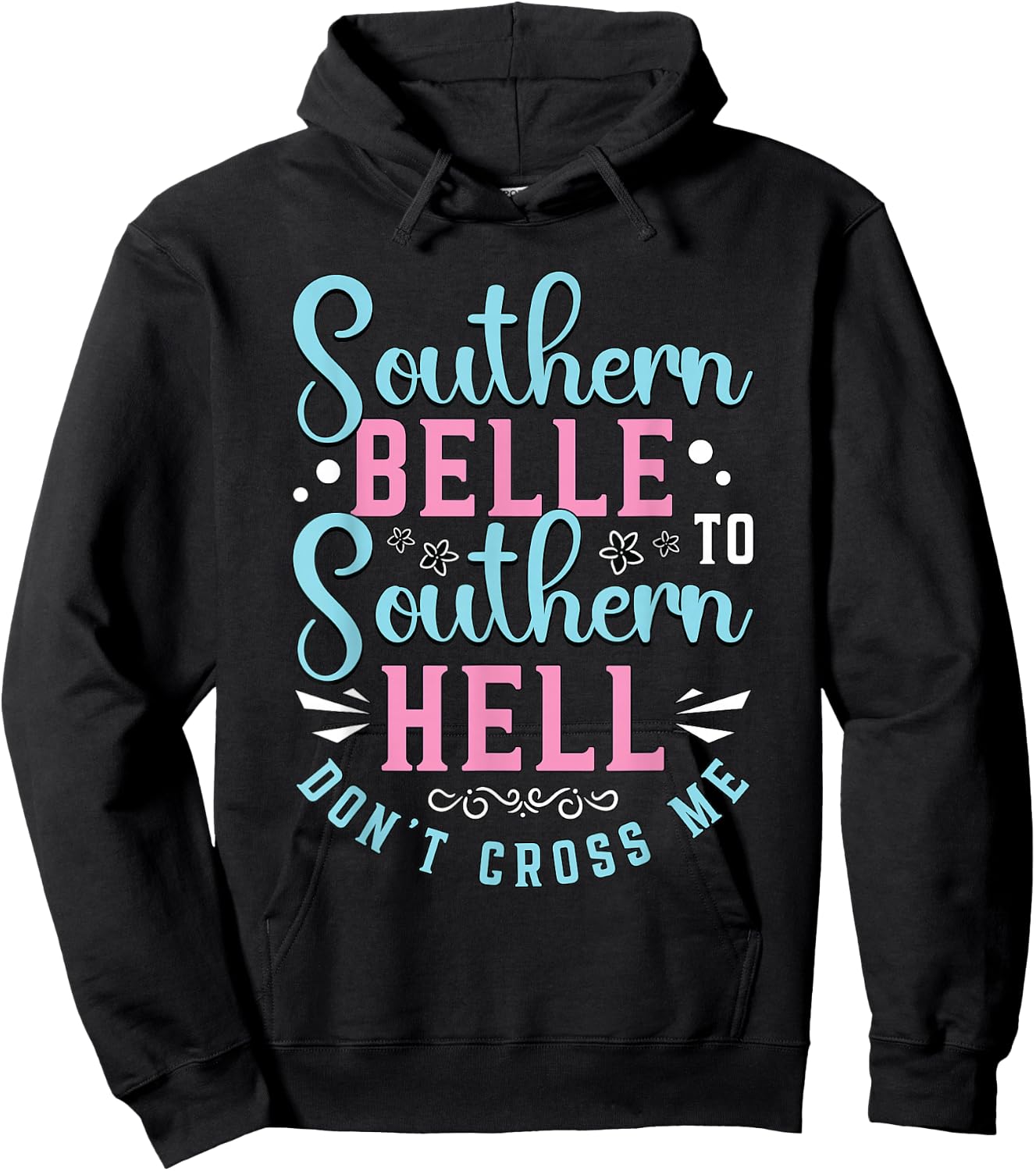Southern Belle To Southern Sweet Tea Lover Southern Belle Hoodie - Hoodie | Black