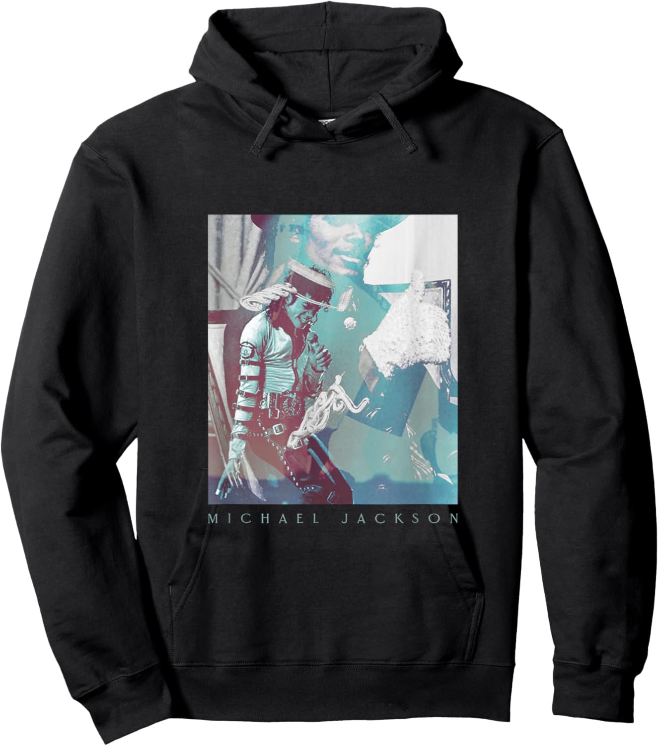 The King of Pop MJ-007 Black Michael Jackson King -Adults Classic Fit Short Sleeve Cotton, Polyester Small Hoodie - Hoodie | Black