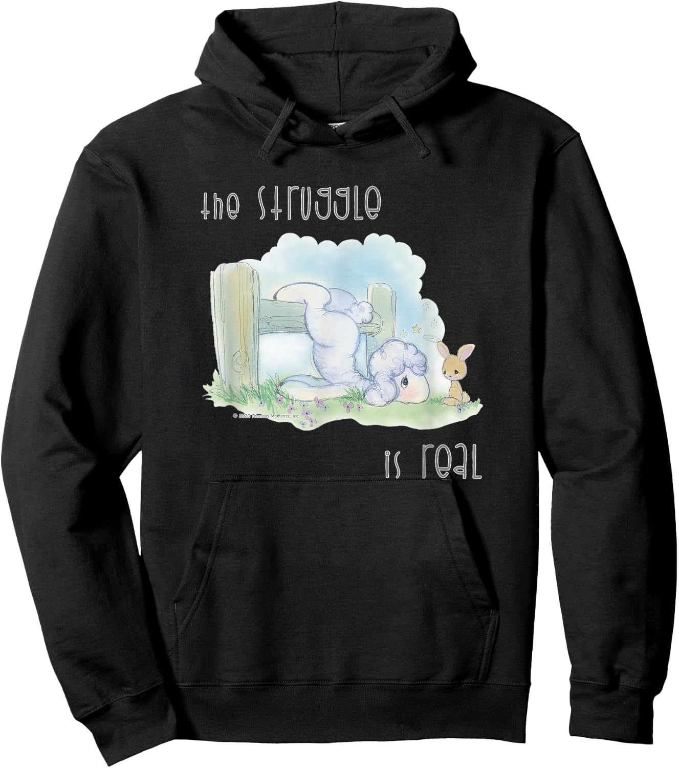 Precious Moments The Struggle Is Real Hoodie - Hoodie | Black