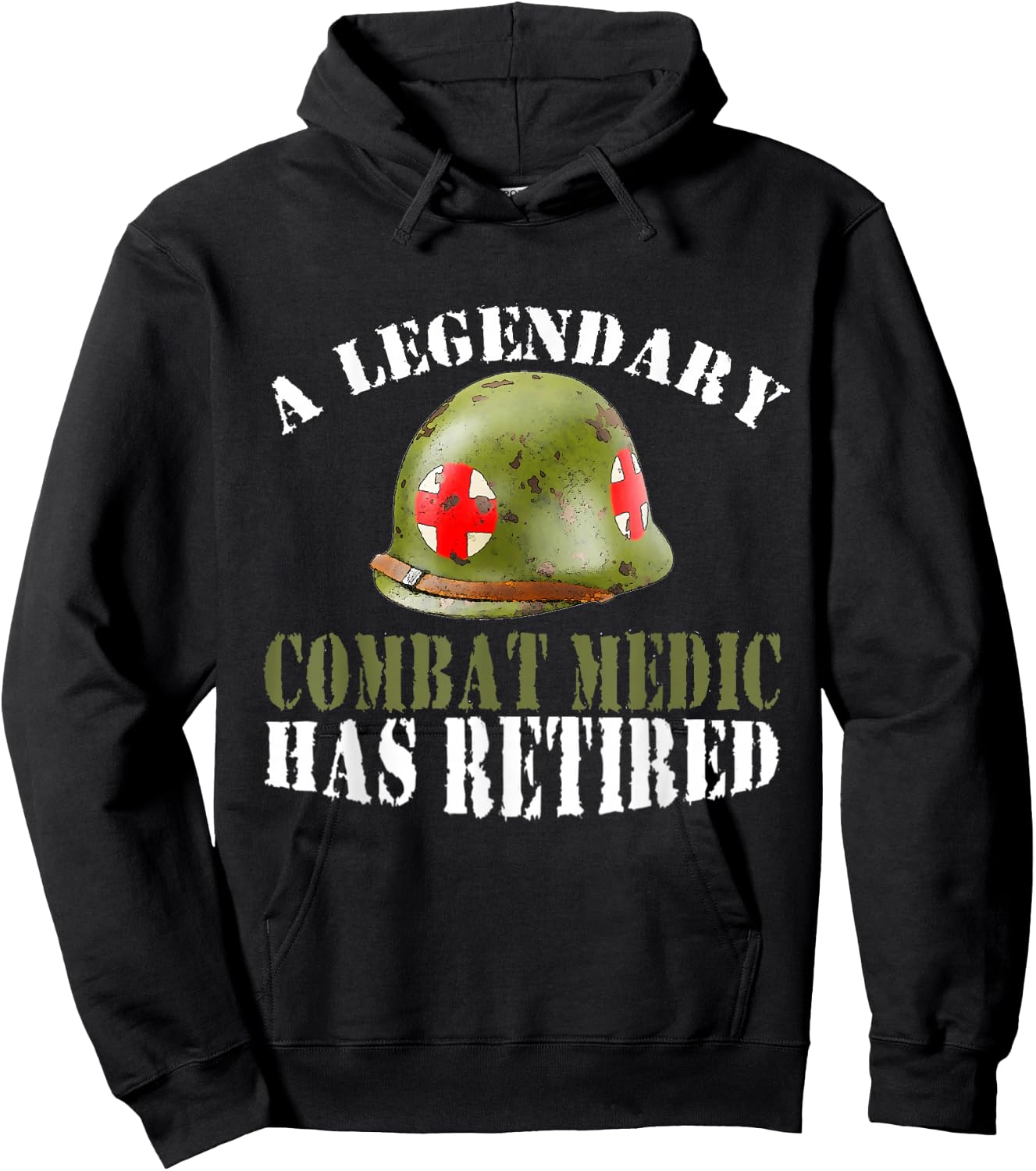 A Legendary Combat Medic Has Retired Proud Veteran Hoodie - Hoodie | Black