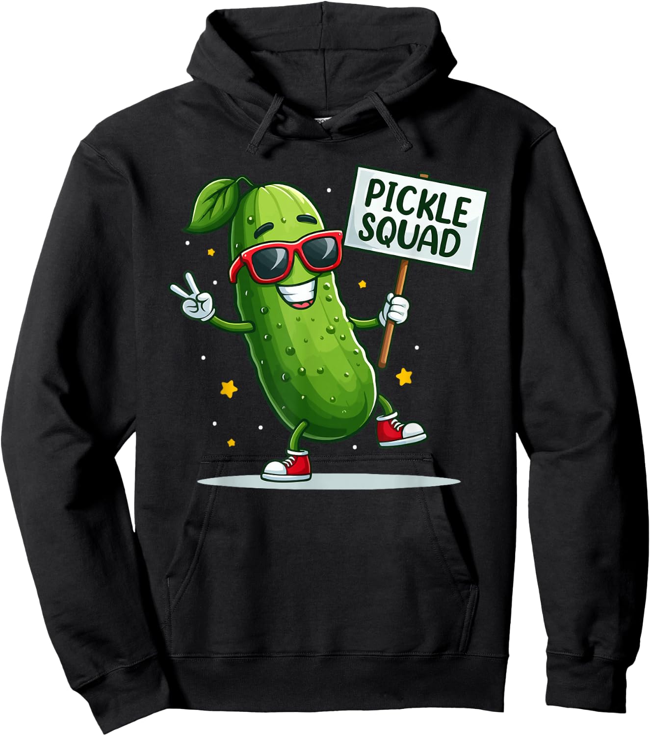 Pickle Lover Women Men Kids - Funny Pickle Squad Hoodie - Hoodie | Black