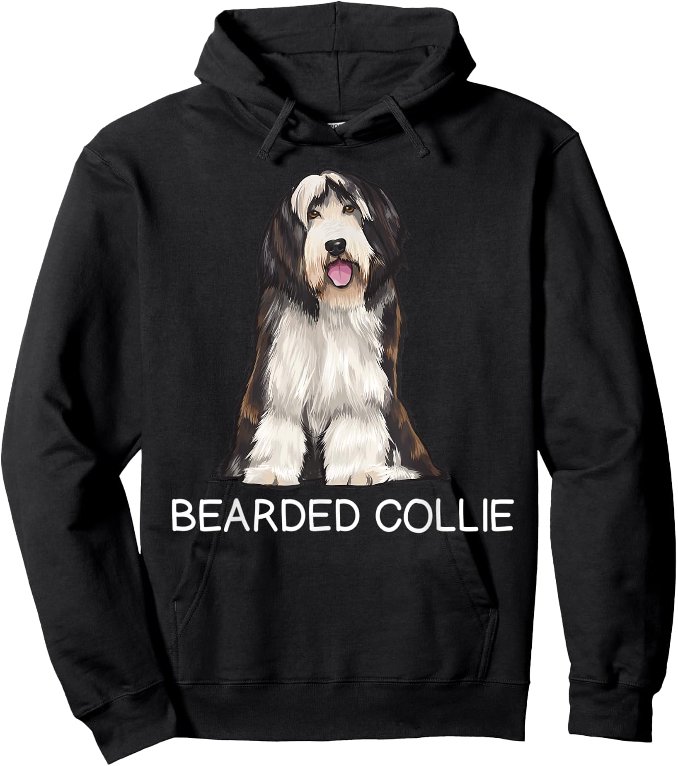 Bearded Collie Crazy Dog Lover Hoodie - Hoodie | Black