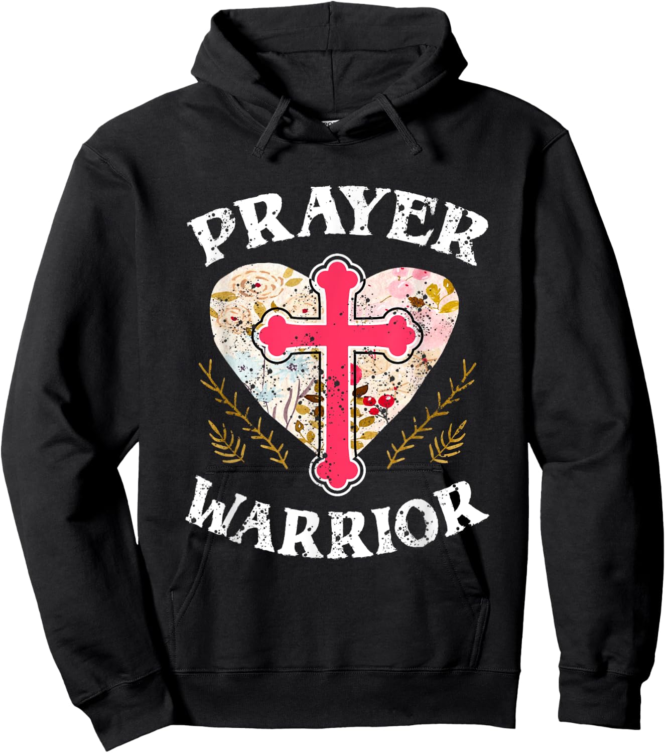 Religion Christian Prayer Warrior Spiritual Faith Jesus Gift Hoodie - Hoodie | Black