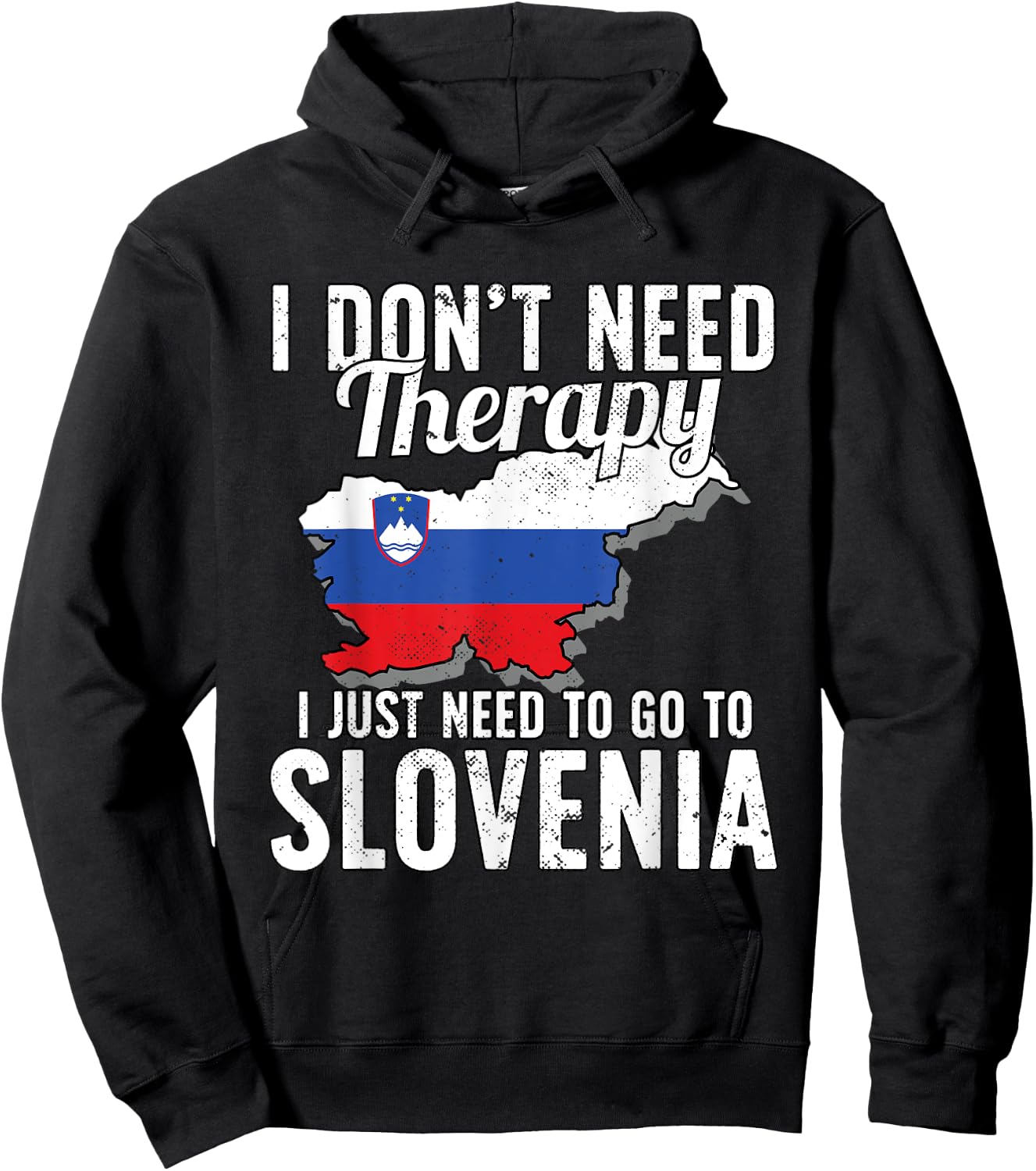 Slovenian Flag I Slovenia Flag I Vacation Slovenia Hoodie - Hoodie | Black