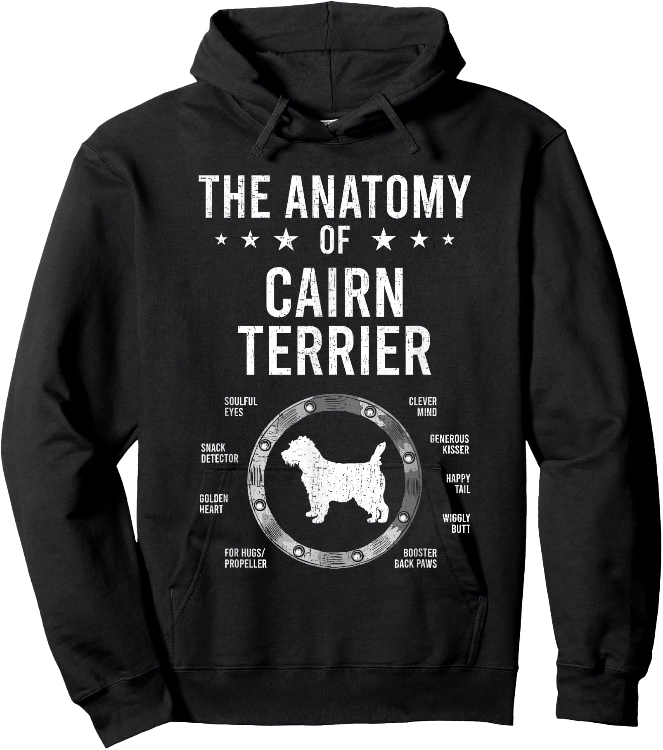 Anatomy of Cairn Terrier Dog Lover Hoodie - Hoodie | Black