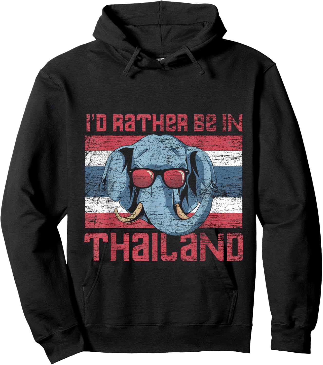 Id Rather Be In Thailand Hoodie - Hoodie | Black