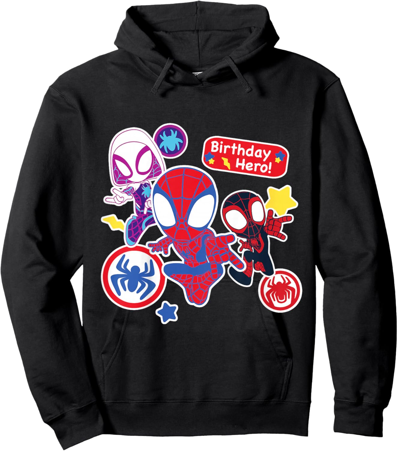 Marvel Spidey and His Amazing Friends Birthday Hero Hoodie - Hoodie | Black