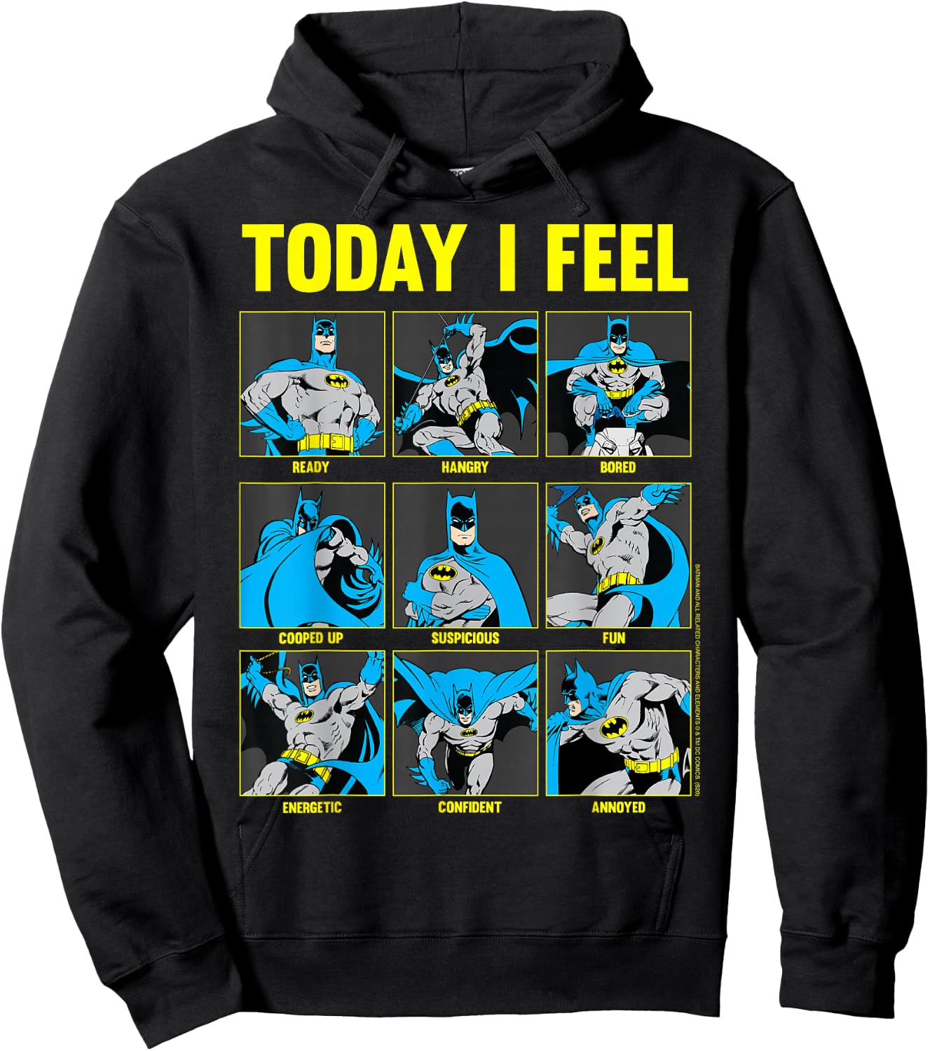 DC Comics Batman Today I Feel Emotional Box Up Hoodie - Hoodie | Black