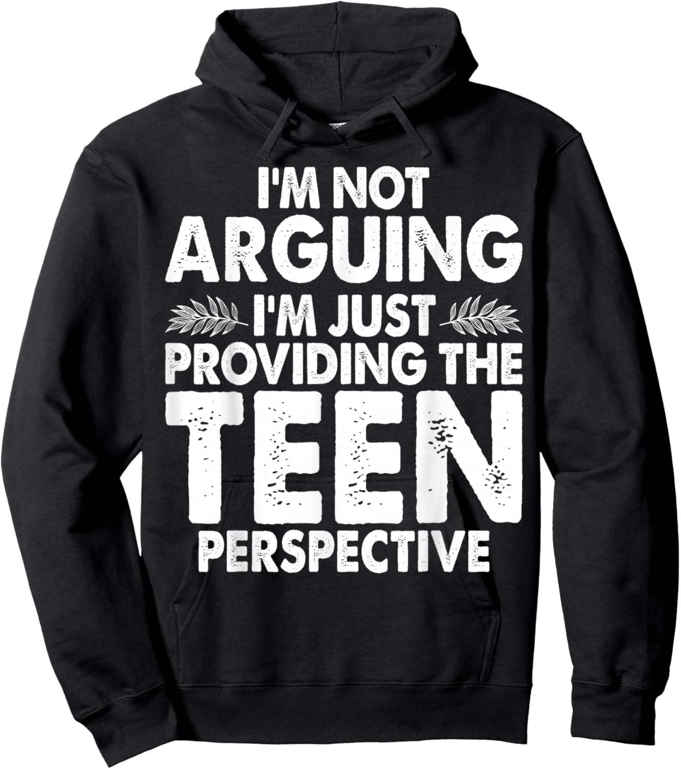 Im Not Arguing Im Just Providing Teen Perspective Teenager Hoodie - Hoodie | Black