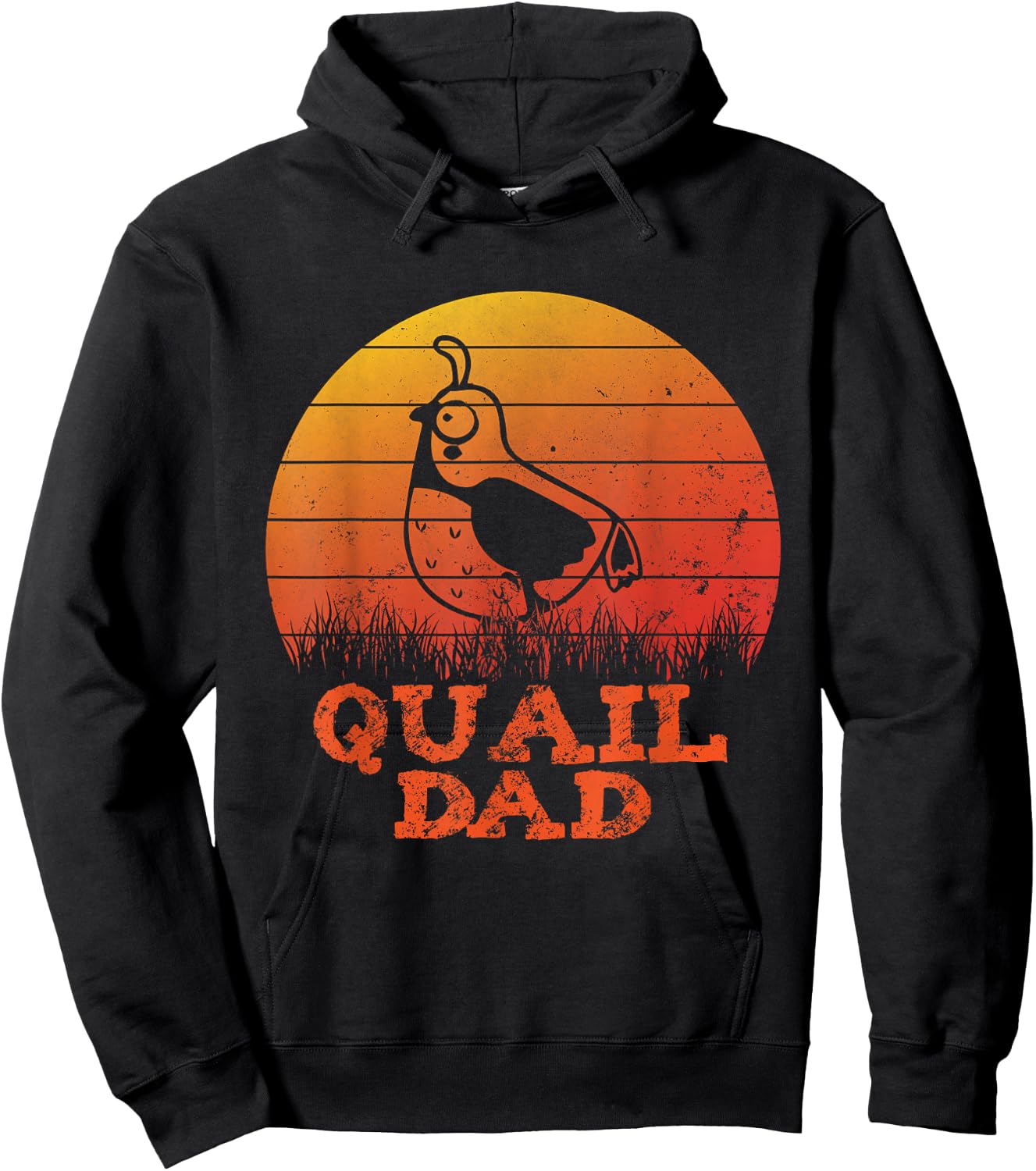 Fathers day Quail Father Papa Quail Dad Hoodie - Hoodie | Black