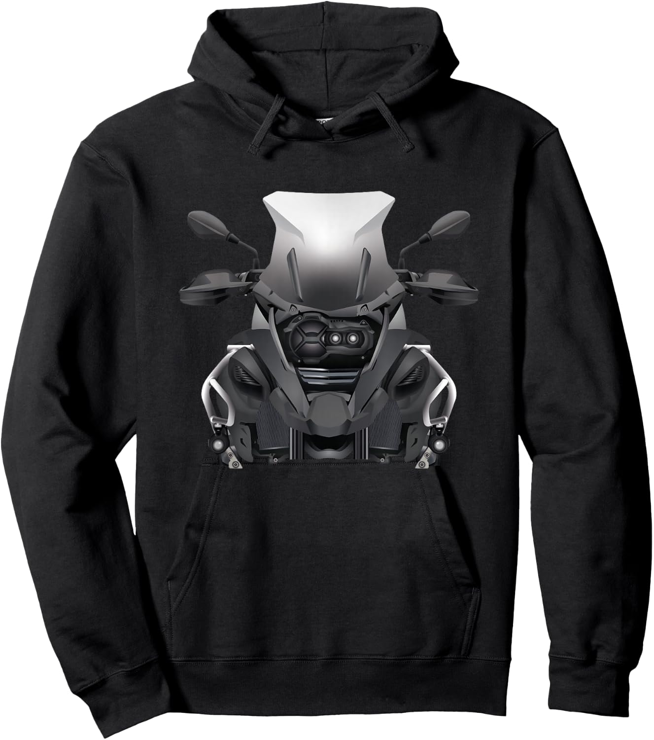 Enduro Motorcycle Desings R1200GS Enduro Motorcycle GS - Men's Black Short Sleeve Classic Fit - Motorcycle Themed - Size Small Hoodie - Hoodie | Black