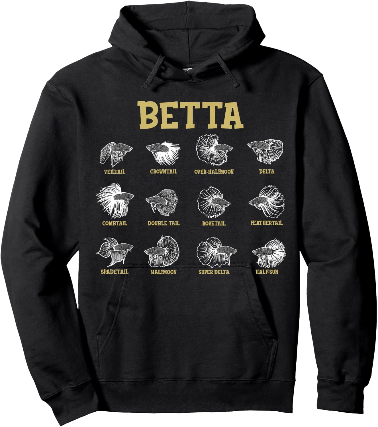 Siamese Fighting Fish Lover Aquarium Keeper Betta Fish Hoodie - Hoodie | Black