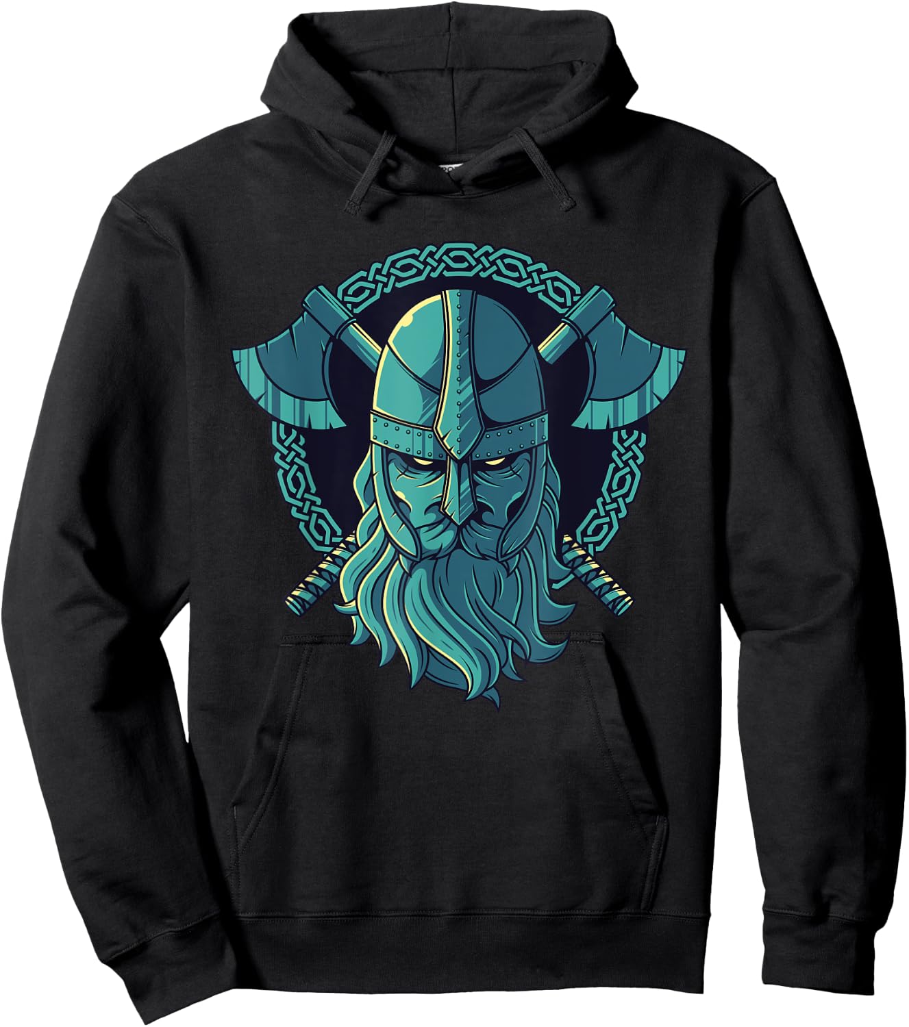 Nordic Viking Warrior Odin Mythology God Valhalla Norse Hoodie - Hoodie | Black